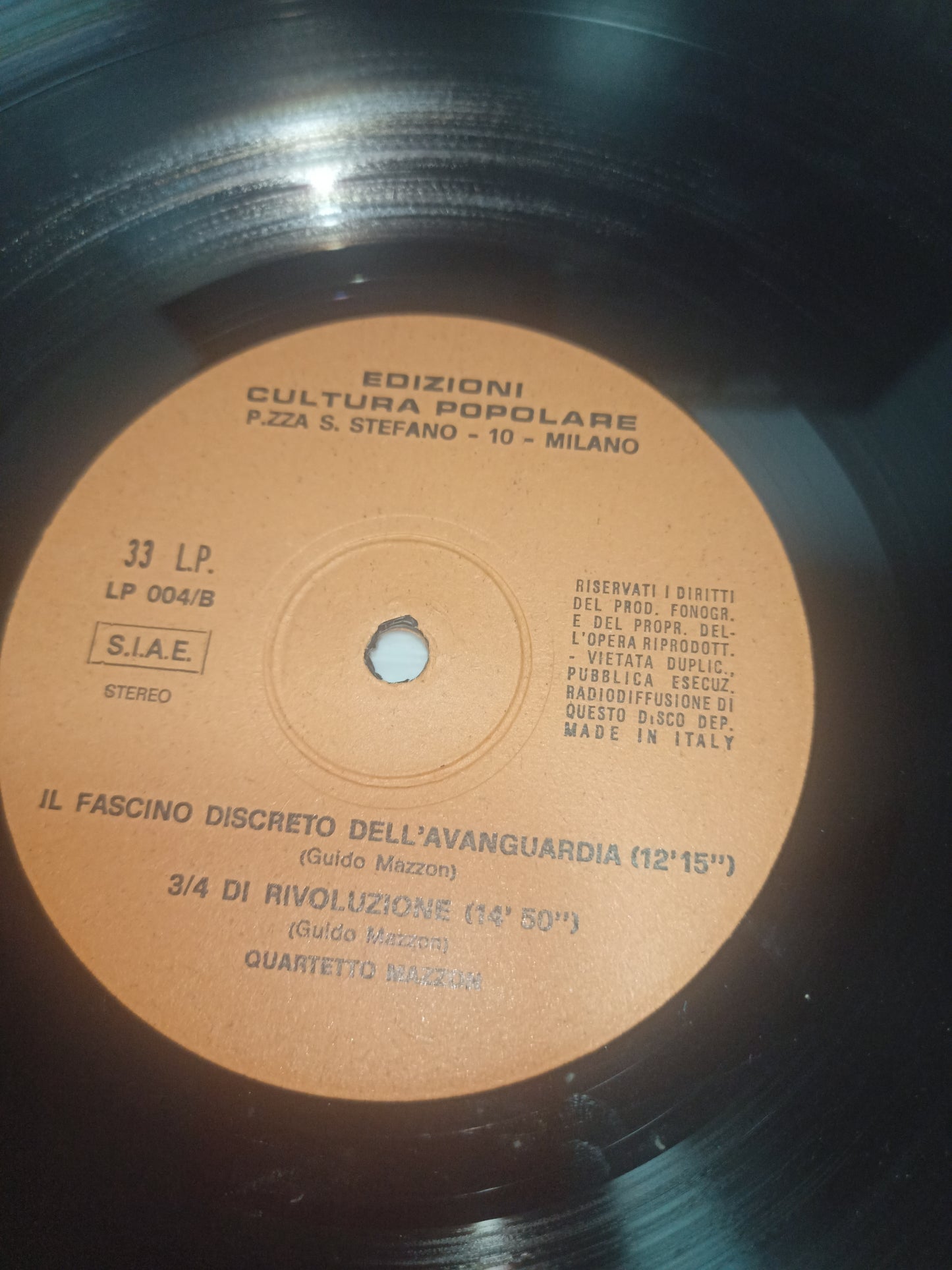 Ecologia Quartetto Di Guido Mazzon LP 33 Giri
Edito nel 1976 da ECP Cod.LP004