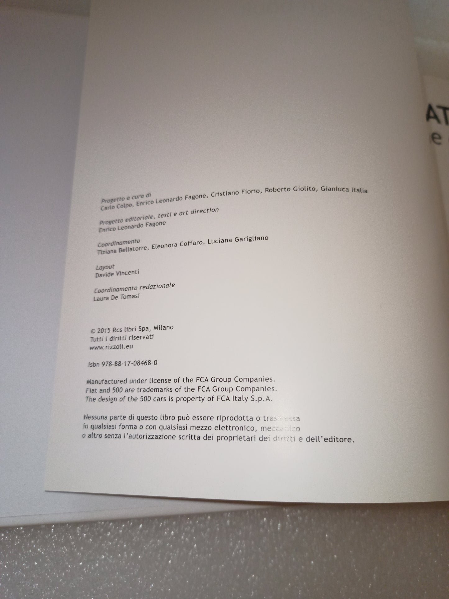 Fiat 500 The Design Book
Edito nel 2015 da Rizzoli