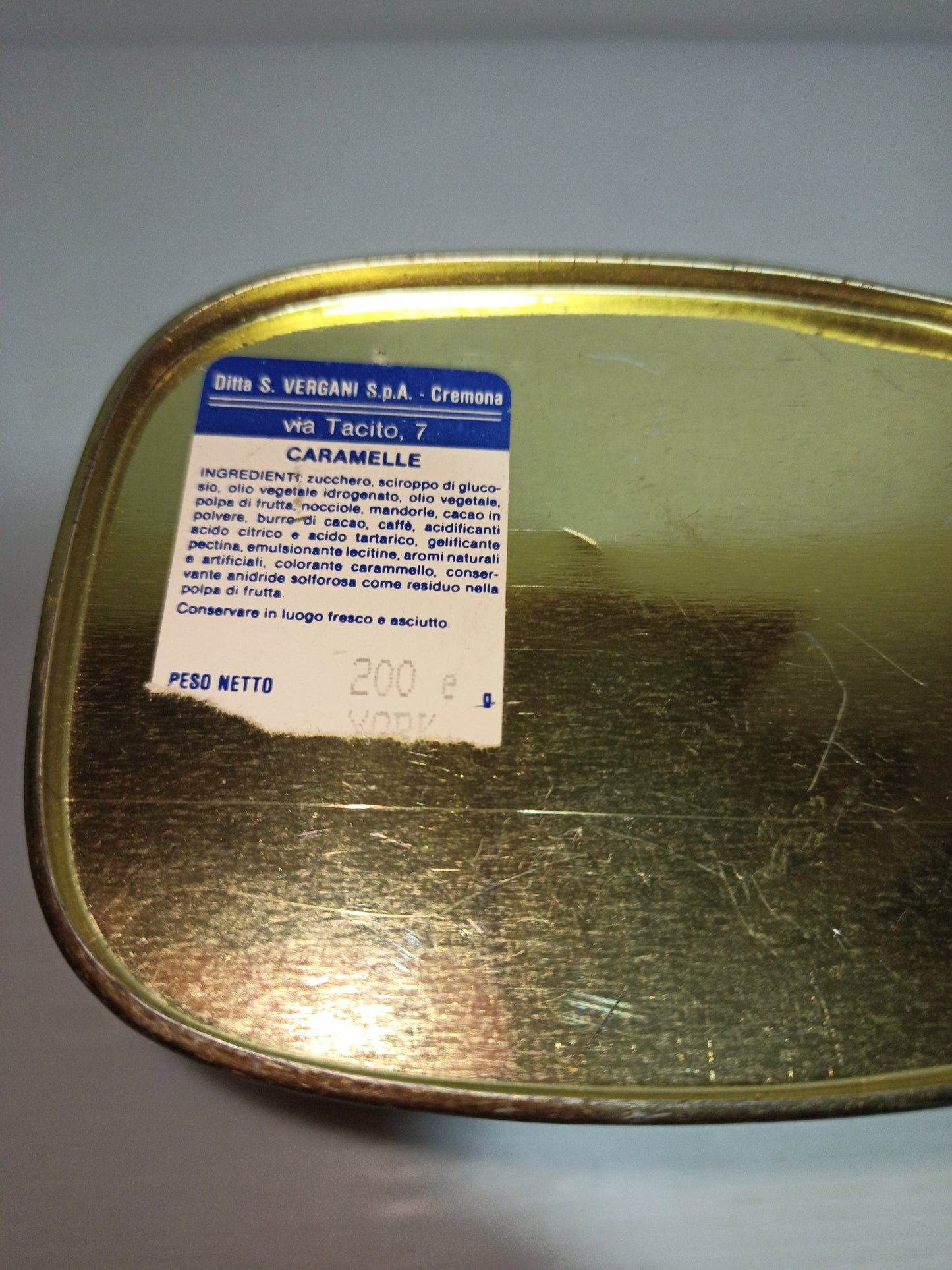 Scatola In Latta Vergani Vintage
Made in England