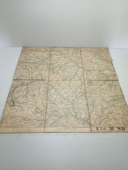 Antica Cartina Telata Recoaro scala 1:25.000
Datato Agosto 1902
Dimensioni carta 39 x 39 cm circa
Rara