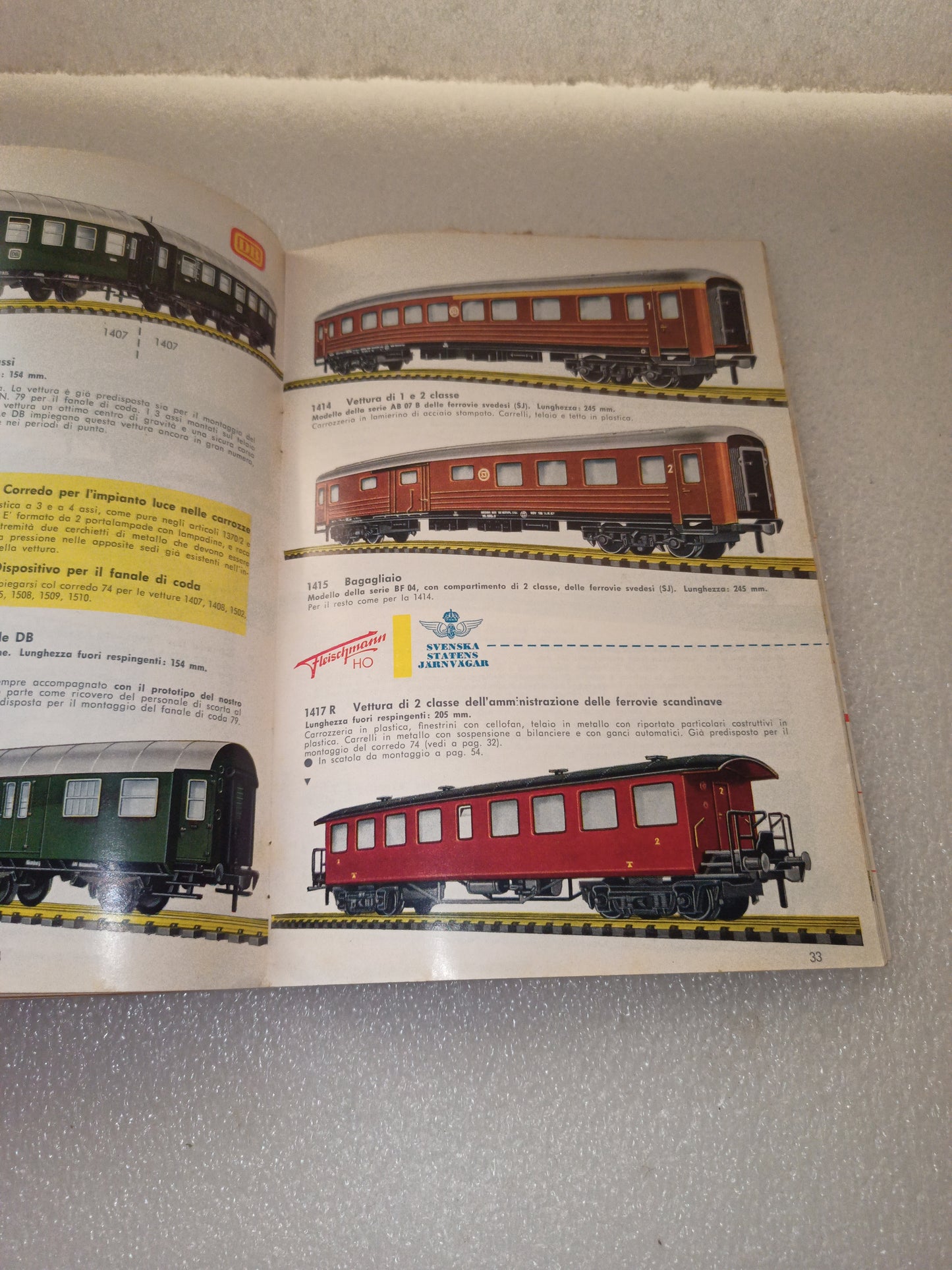 Fleischmann HO Catalogo 1964/65 International Originale