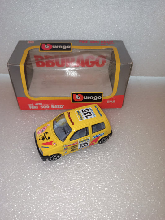 Fiat 500 Rally Bburago
Scala 1:43 cod.4138
Made in Italy