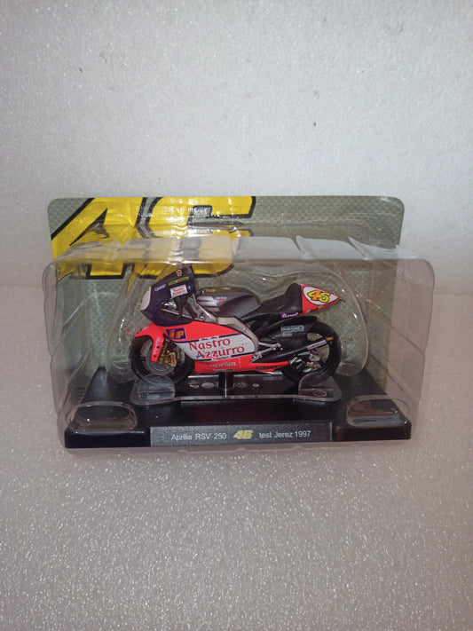 Aprilia RSV250 Valentino Rossi Test Jerez 1997
Scala 1:18