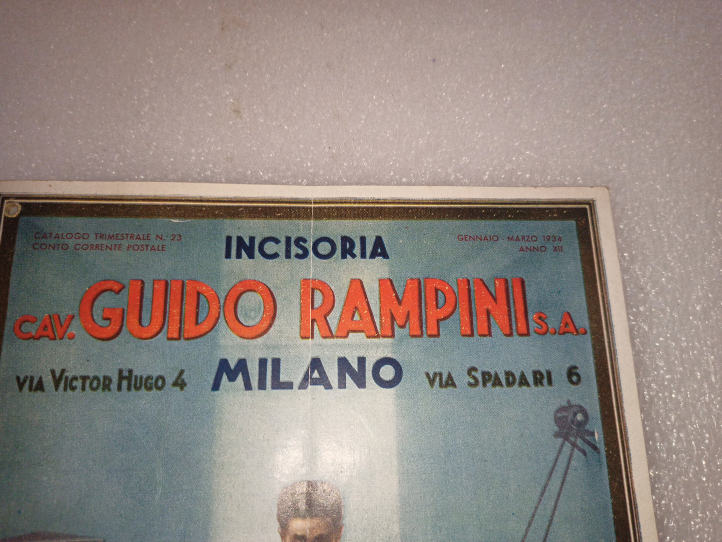 Catalogo Illustrato Incisoria Cav.Guido Rampini
Gennaio-Marzo  1934
Pagine n.33