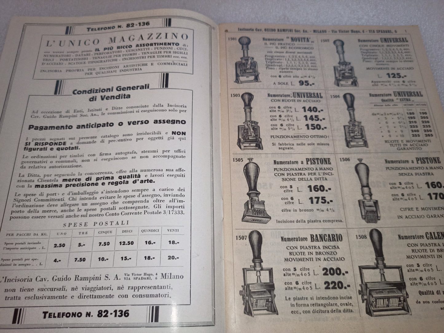 Catalogo Illustrato Incisoria Cav.Guido Rampini
Gennaio-Marzo  1934
Pagine n.33