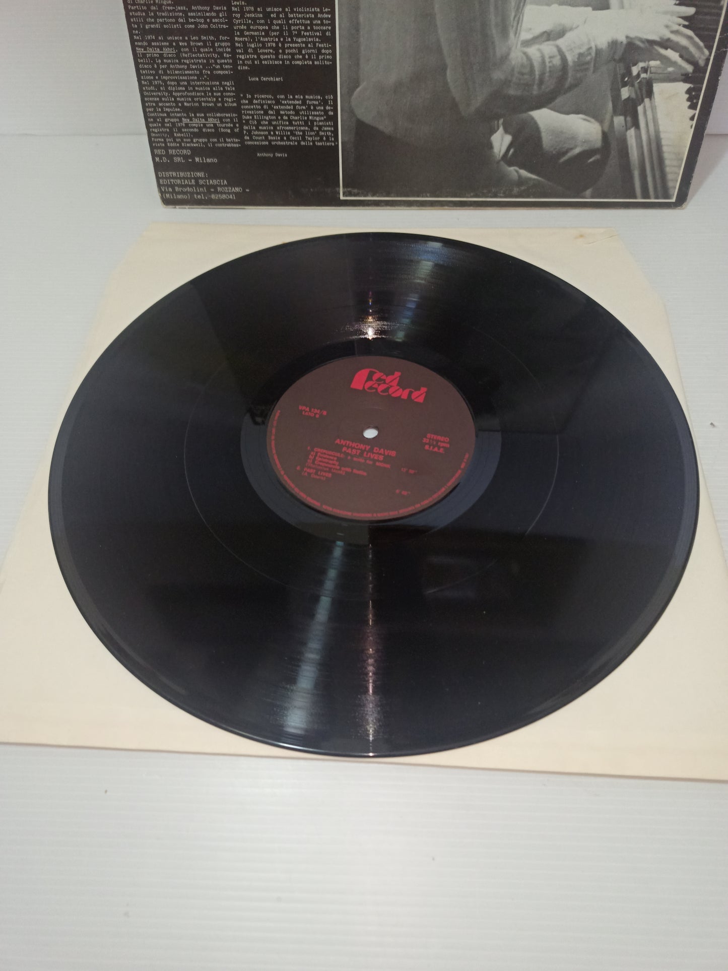 Past Lives Anthony Davis LP 33 Giri
Edito nel 1978 da  Red Record Cod.VPA 134
Genere:Jazz