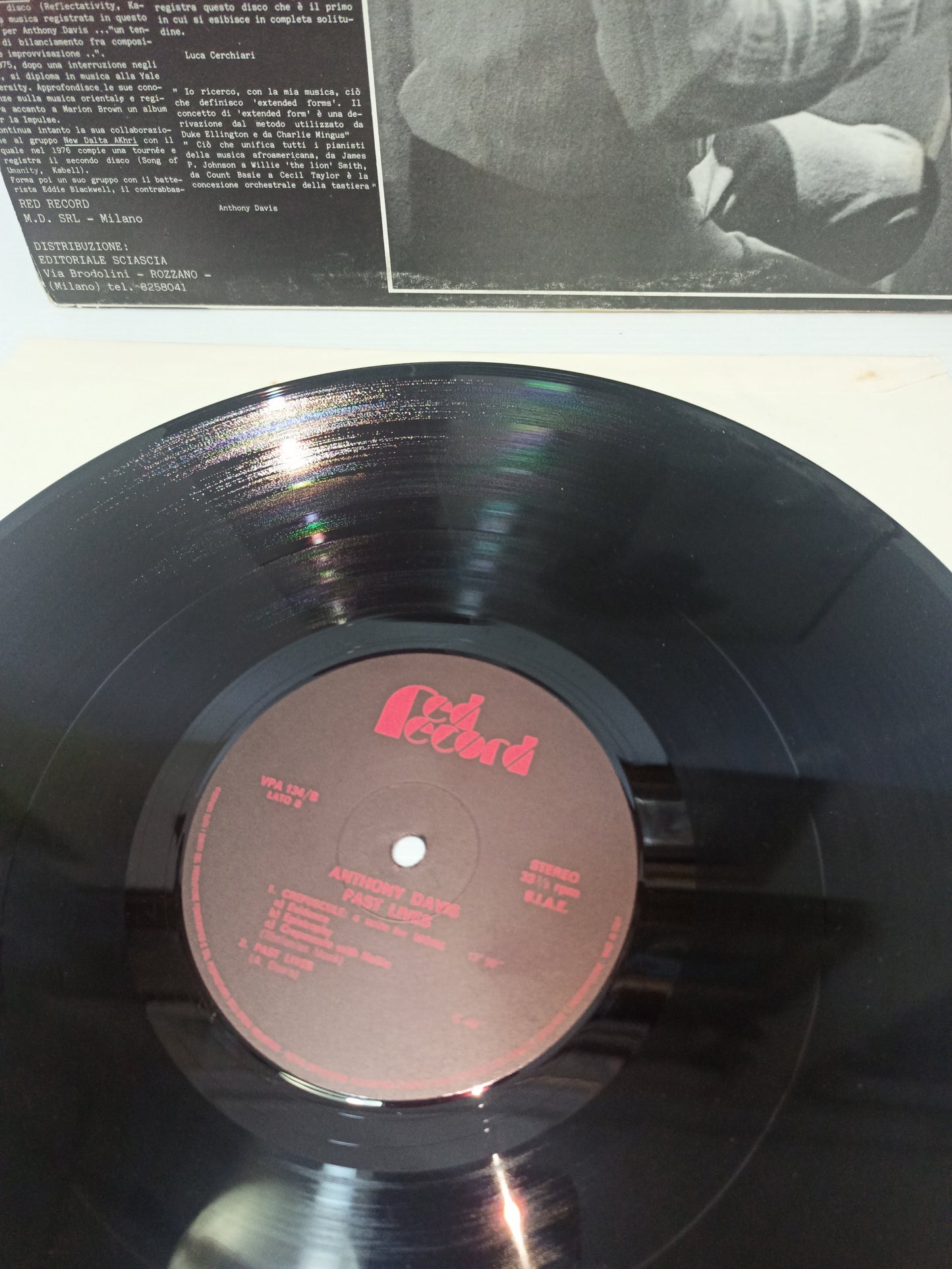 Past Lives Anthony Davis LP 33 Giri
Edito nel 1978 da  Red Record Cod.VPA 134
Genere:Jazz