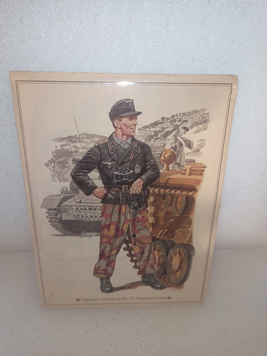 Capitano carrista della 16a Panzerdivision
Stampa Originale fine Anni 70
Dimensioni 28 x 21 cm circa