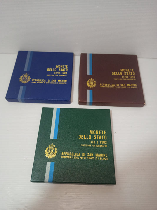 Monete Dello Stato Repubblica San Marino 1982/83/84