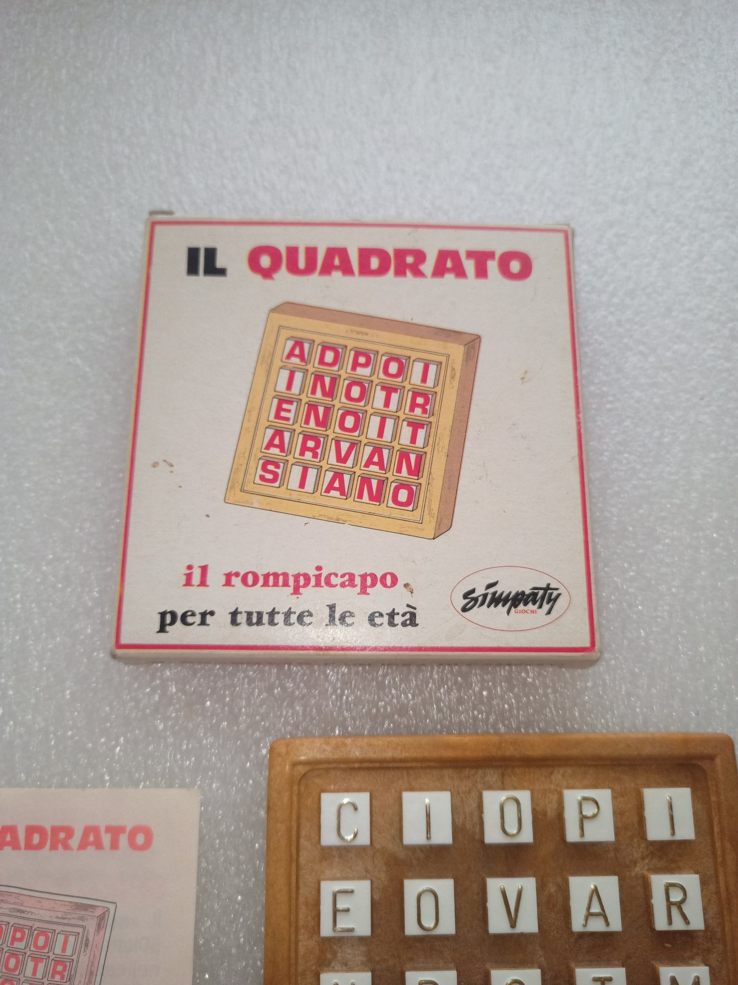 Il Quadrato Rompicapo Simpaty Giochi
Anni 80