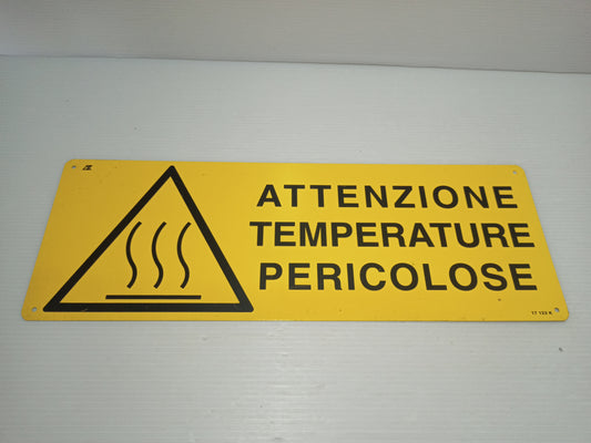 Cartello Segnaletico Sicurezza In Metallo