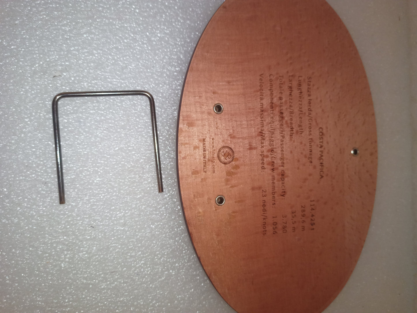 Targa Costa Pacifica Costa Club In Metallo e Legno
Made in Italy