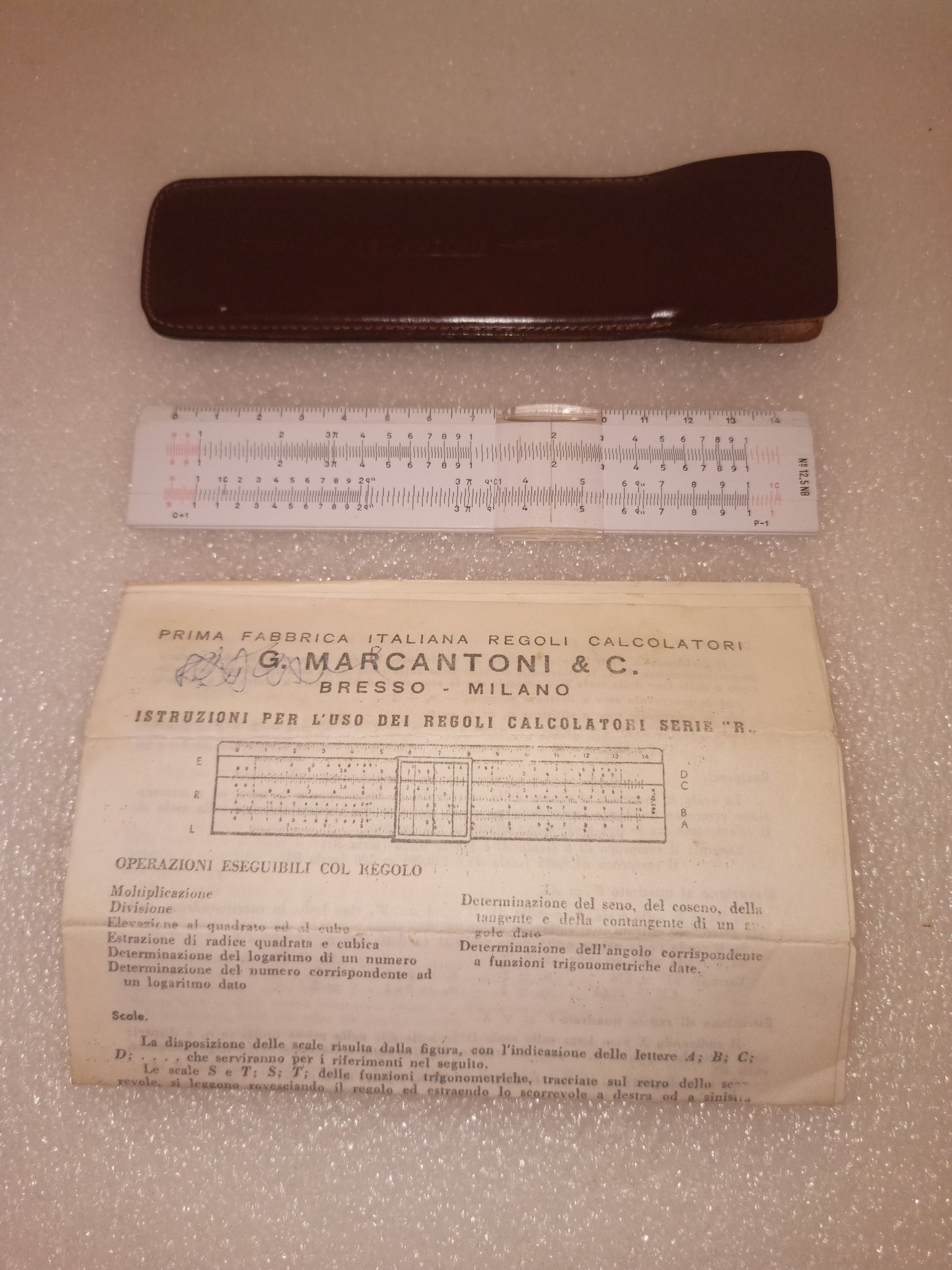 Regolo Calcolatore Marcantoni Anni 60
In plastica