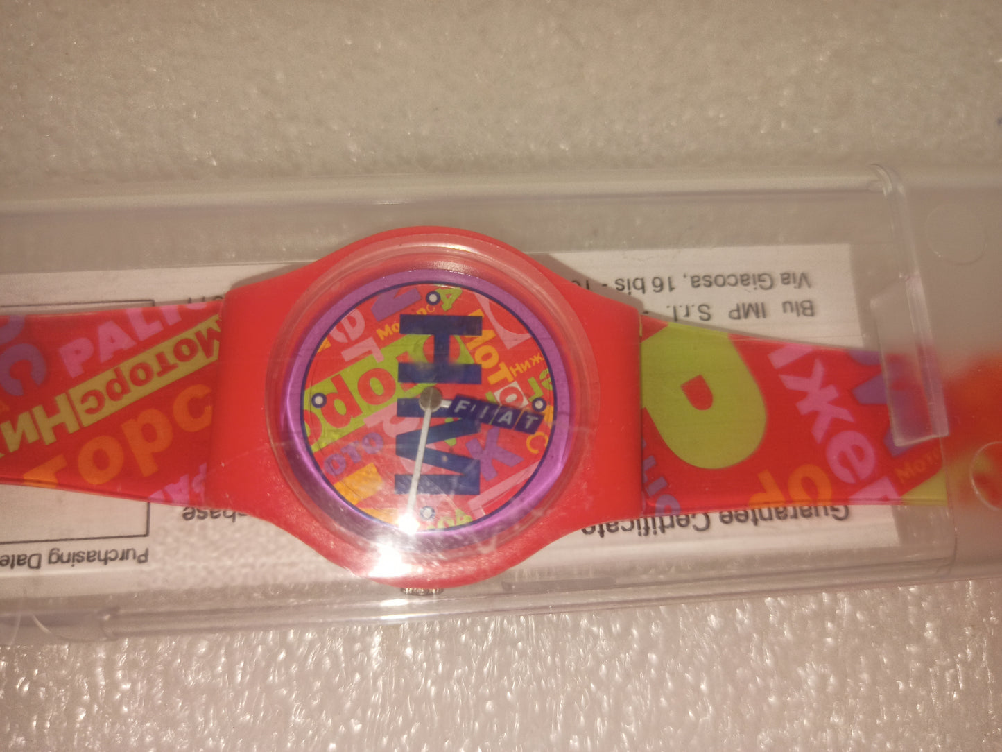 Orologio Pubblicitario Fiat Vintage.Nuovo non testato