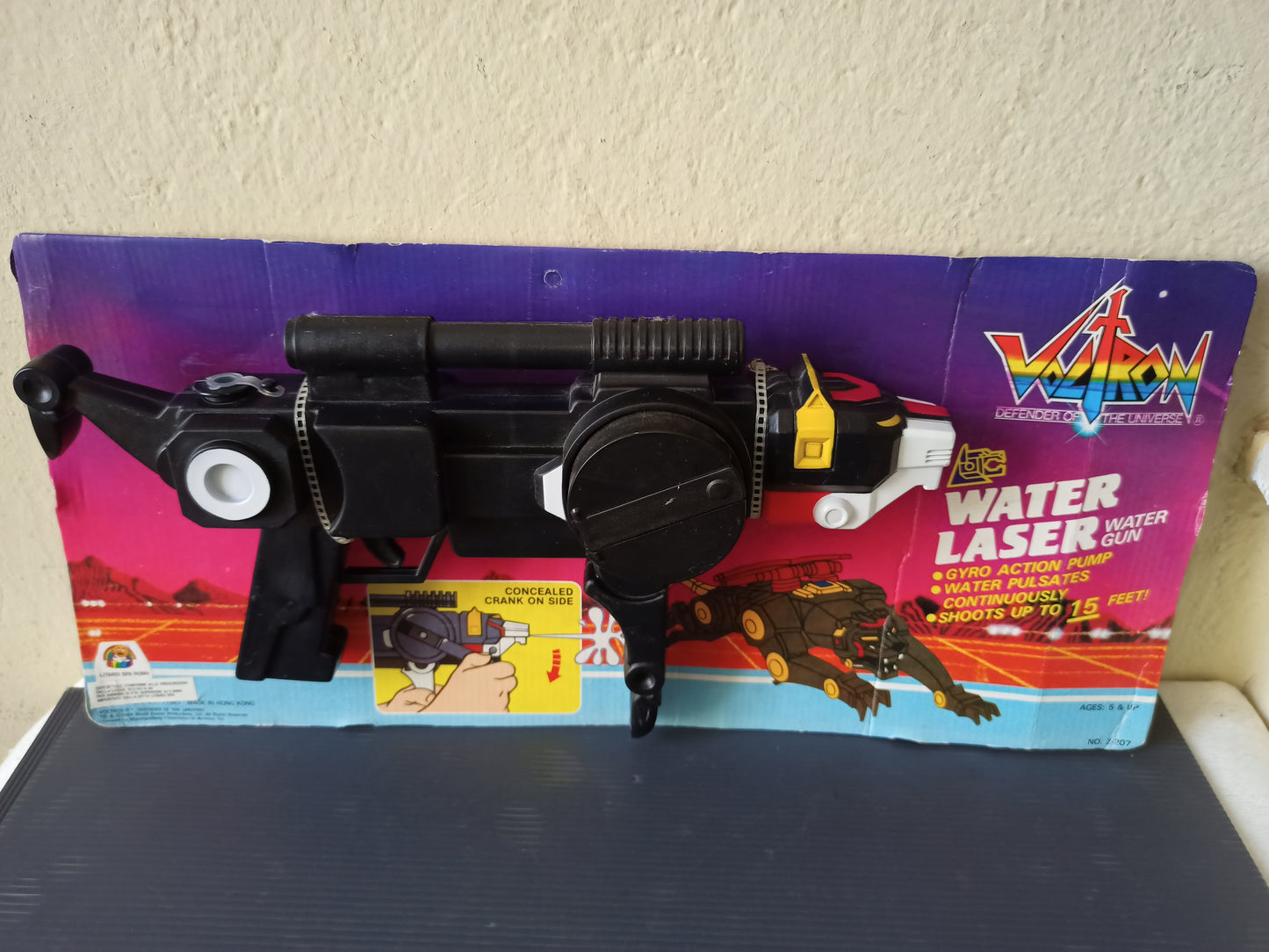 Water Laser Water Gun Voltron, Litardi originale 1984