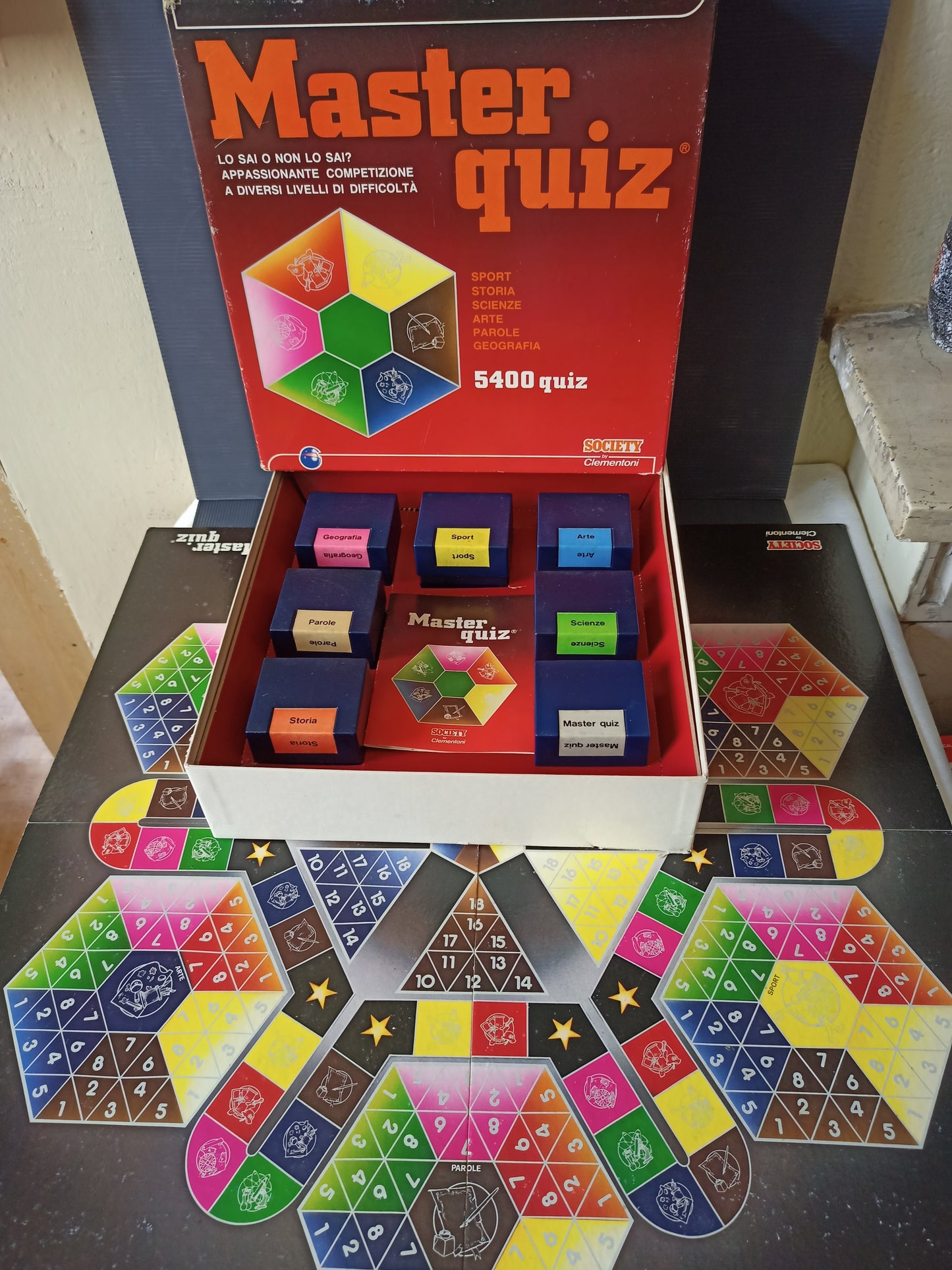 Master Quiz game, original 80s Clementoni