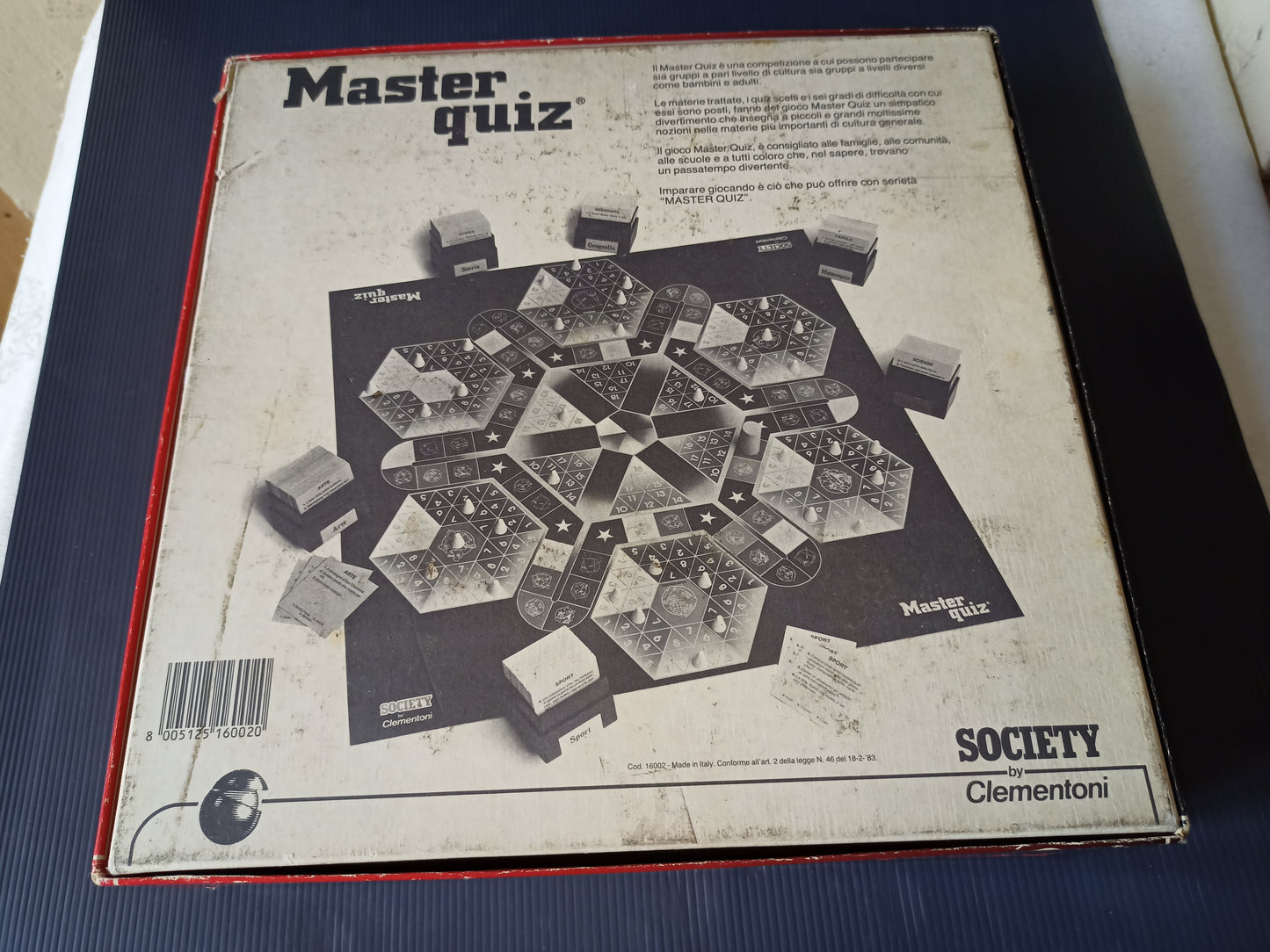 Master Quiz game, original 80s Clementoni