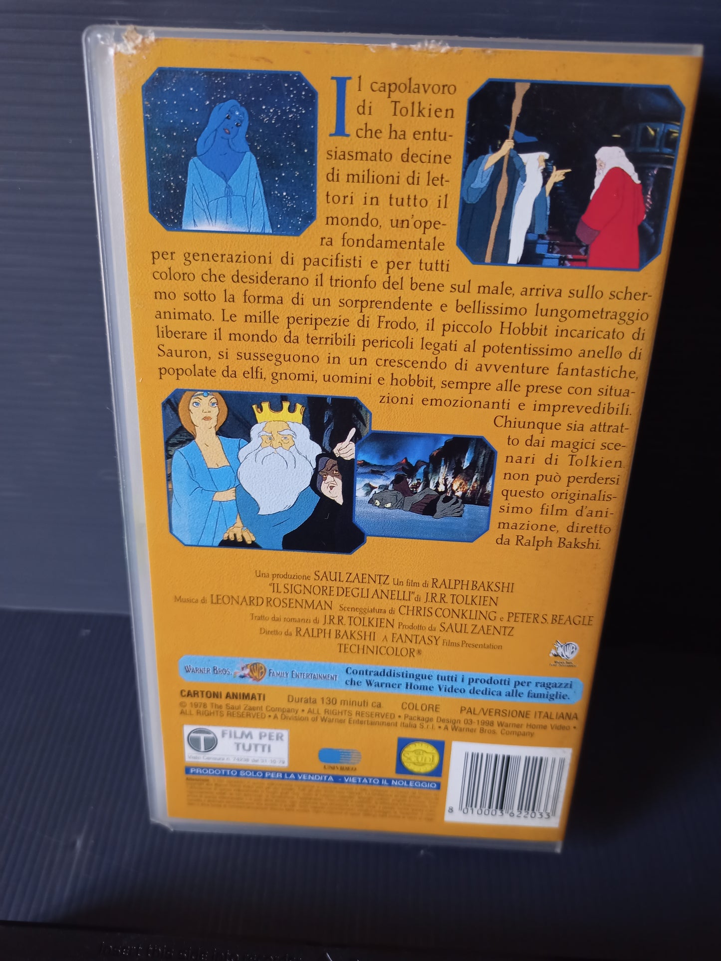 VHS Il Signore Degli Anelli Film Animato Cartone