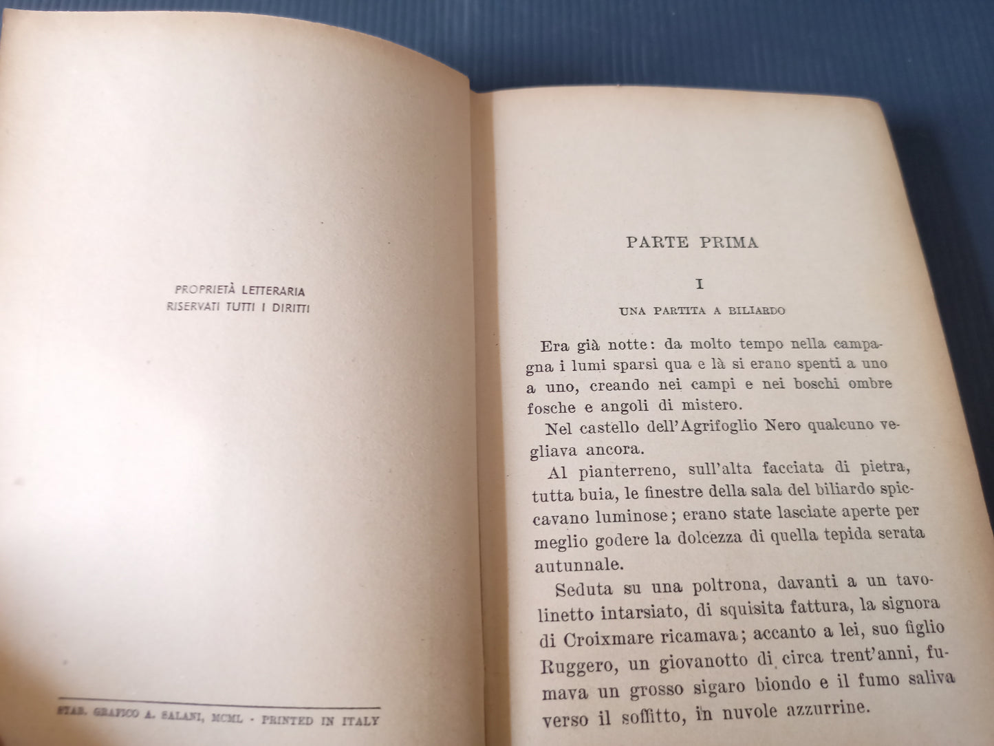 Book Il Vecchio Pozzo, M. Du Veuzit original 1940s-50s