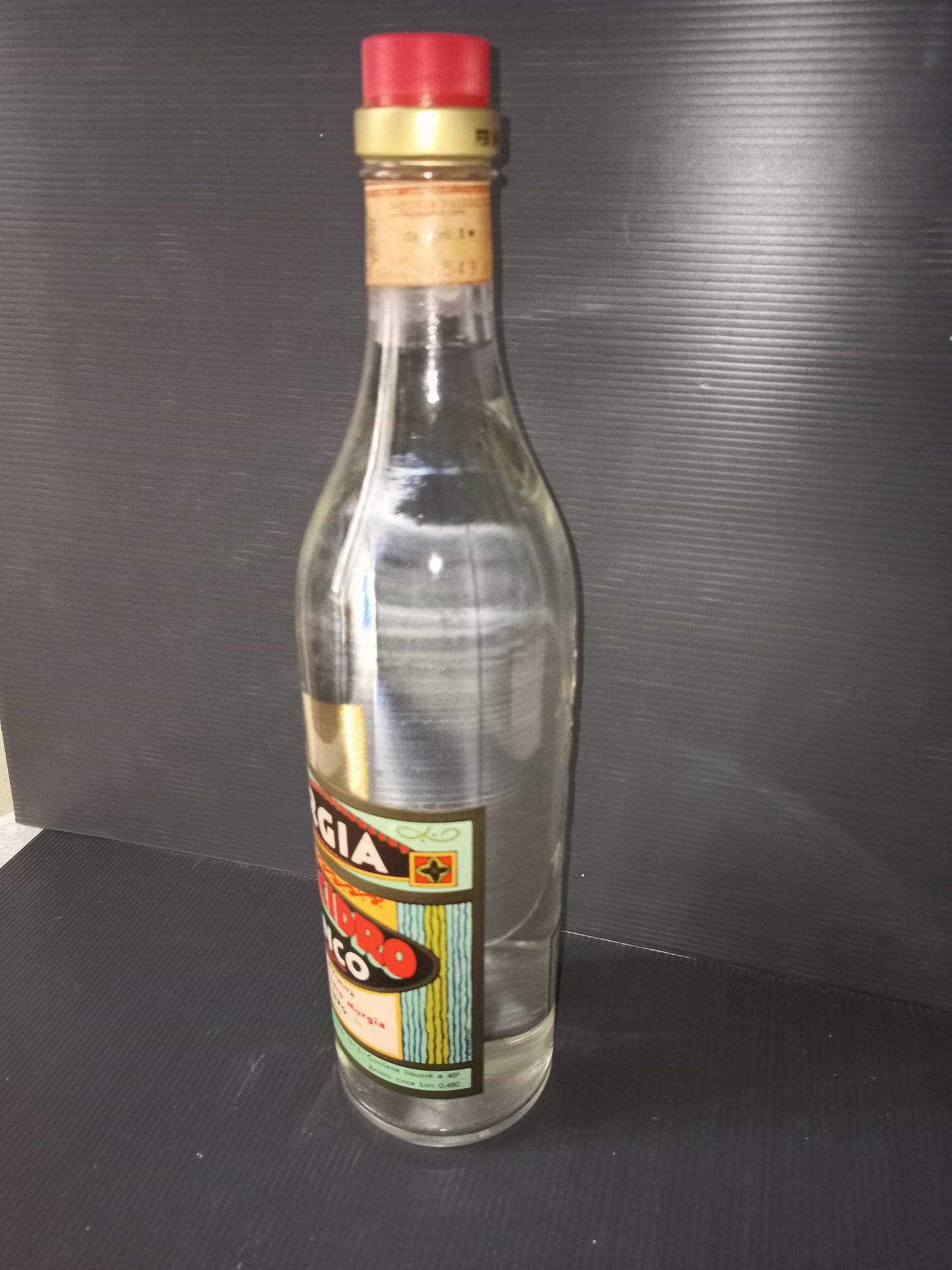 Sardinian liqueur Villacidro Bianco Murgia, original from the 50s and 60s