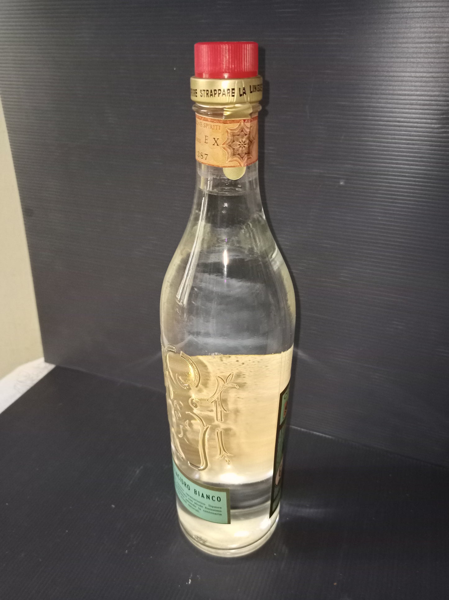 Sardinian liqueur Villacidro Bianco Murgia, original from the 50s and 60s