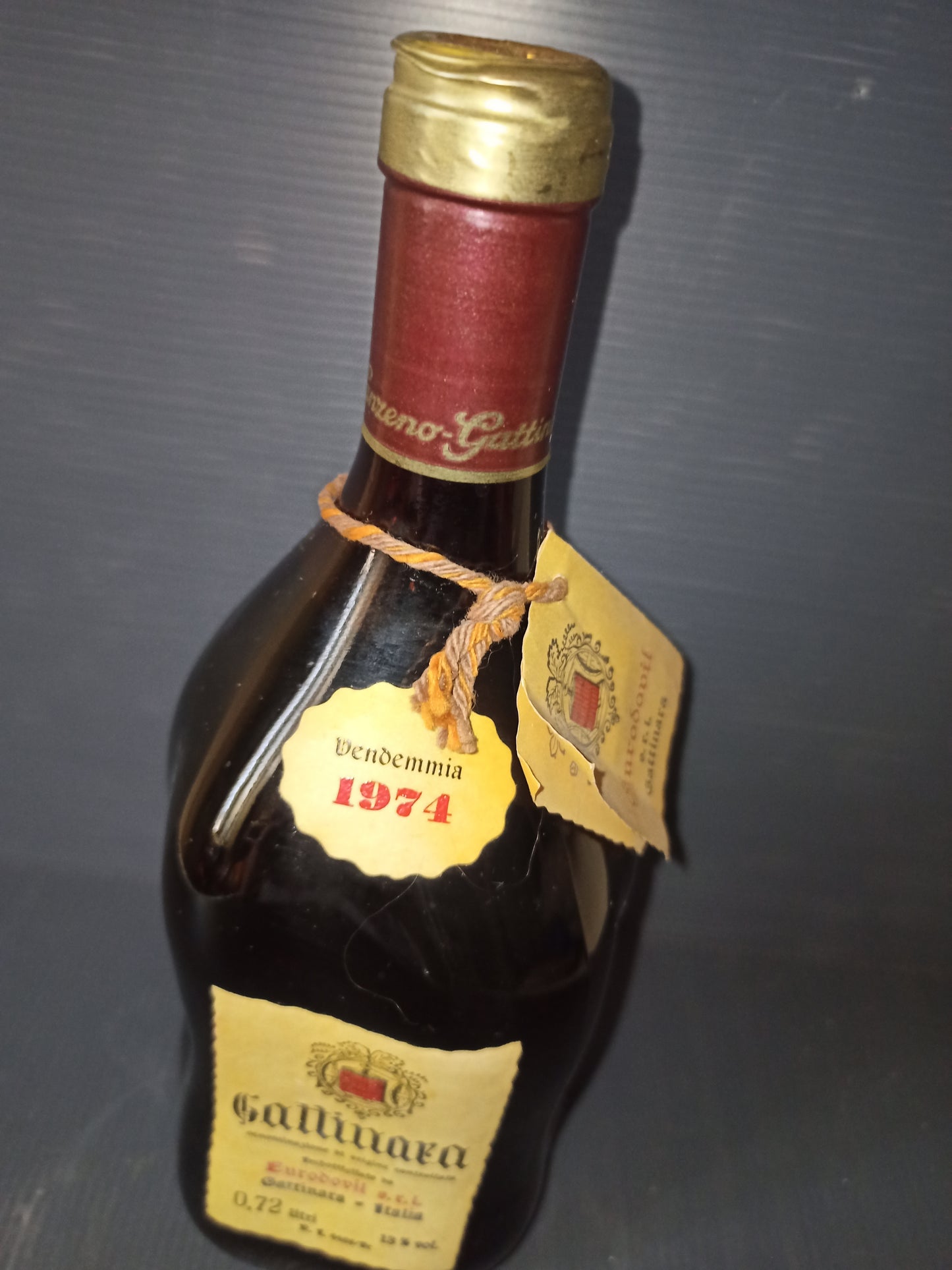 Gattinara Eurodovil wine bottle, 1974