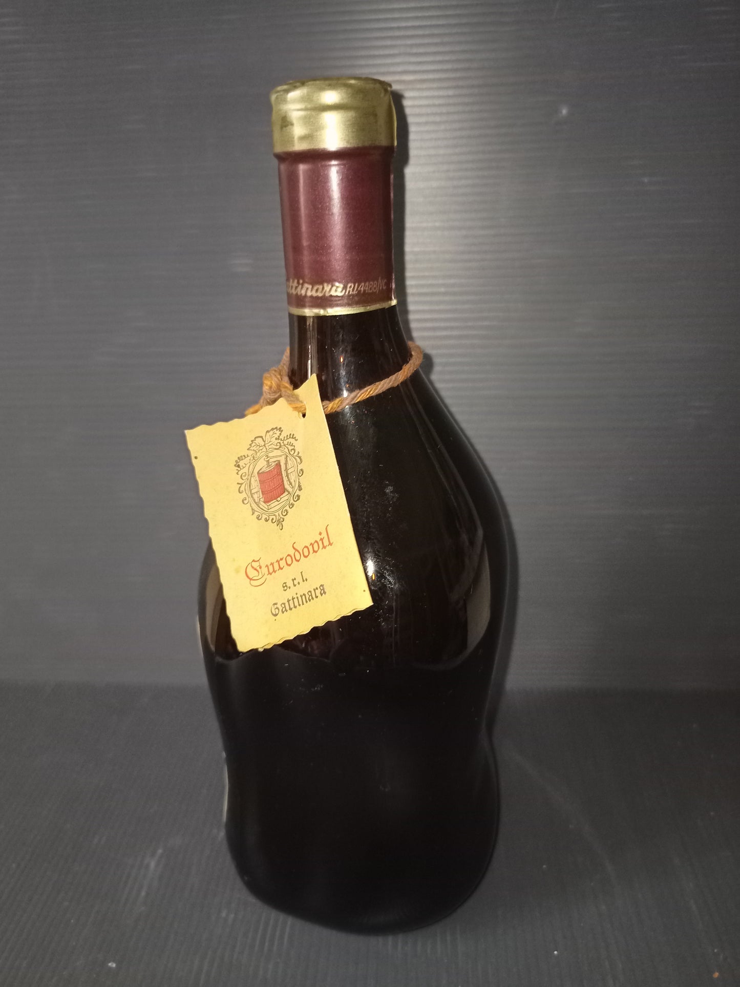 Gattinara Eurodovil wine bottle, 1974