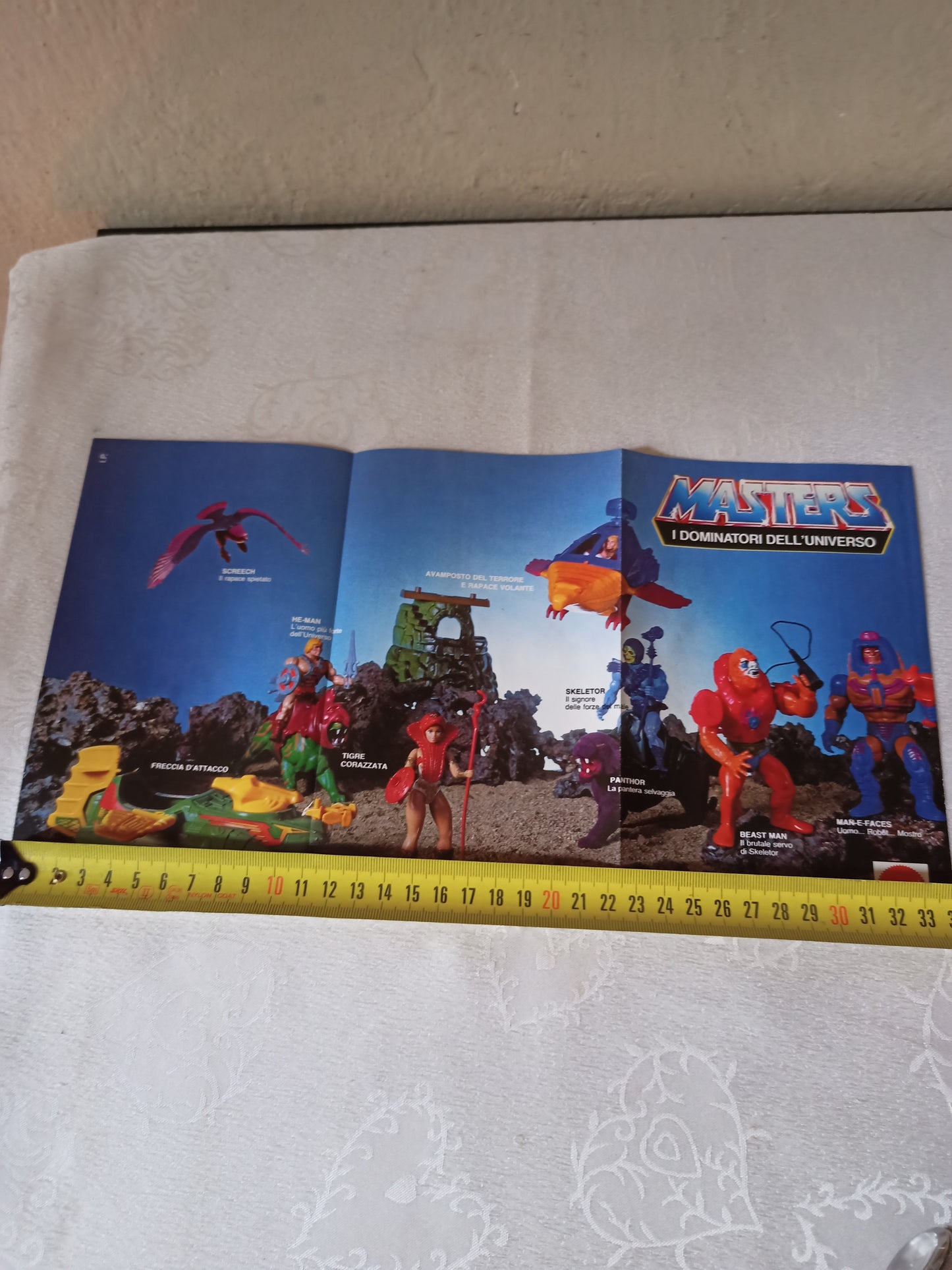 Masters Of The Universe Brochure Advertising Insert, original from the 80s