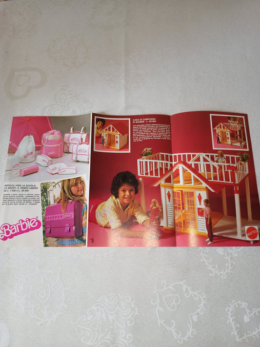 Barbie advertising insert brochure, original from the 80s