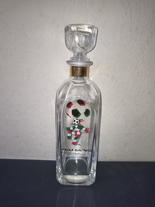 Italia 90 glass liquor bottle