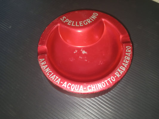 San Pellegrino metal ashtray, original from the 70s