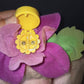 Plush Candy Blossoms Lollipop Posy, Peppermint Rose 90s