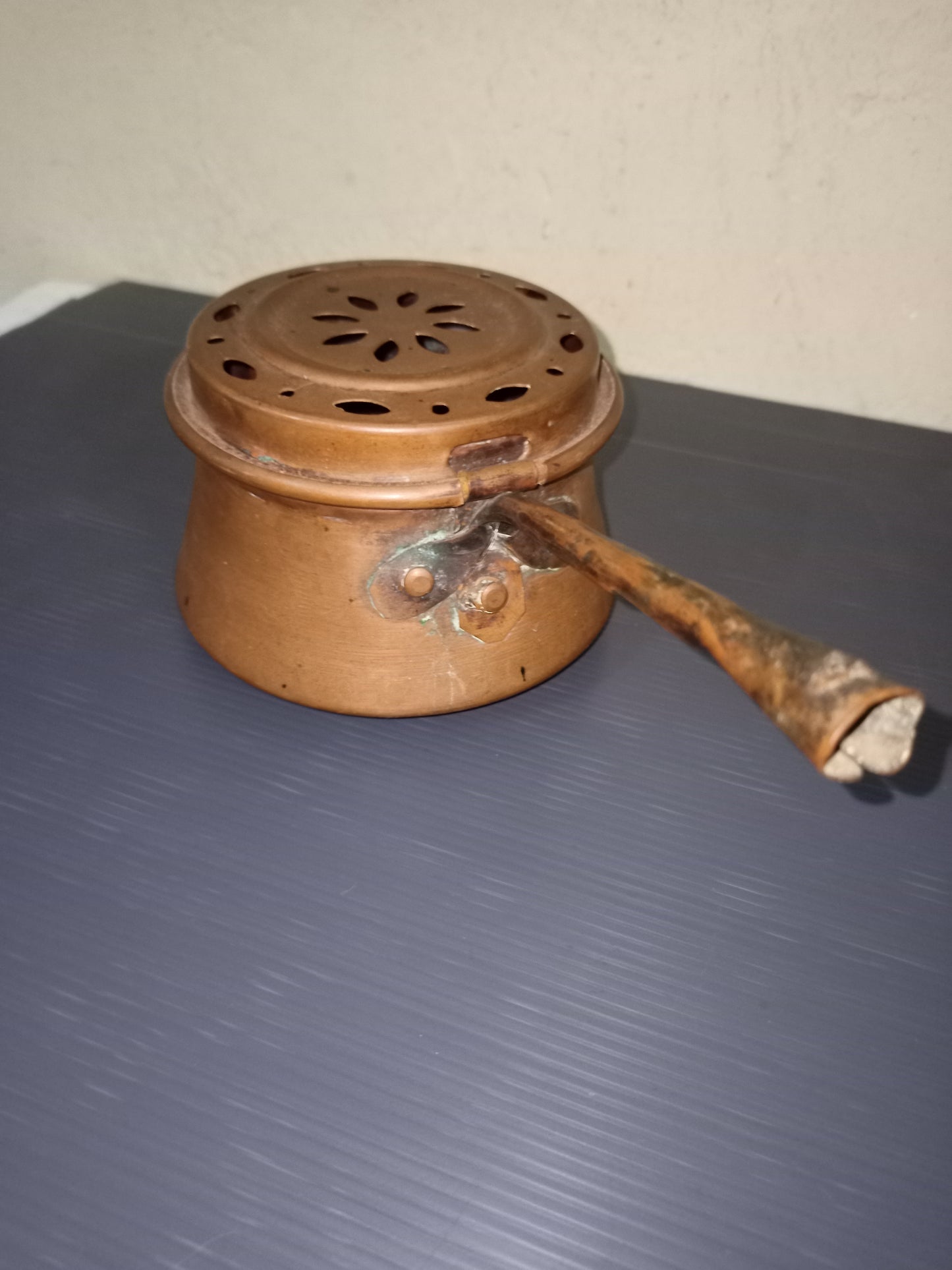 Ancient small copper brazier