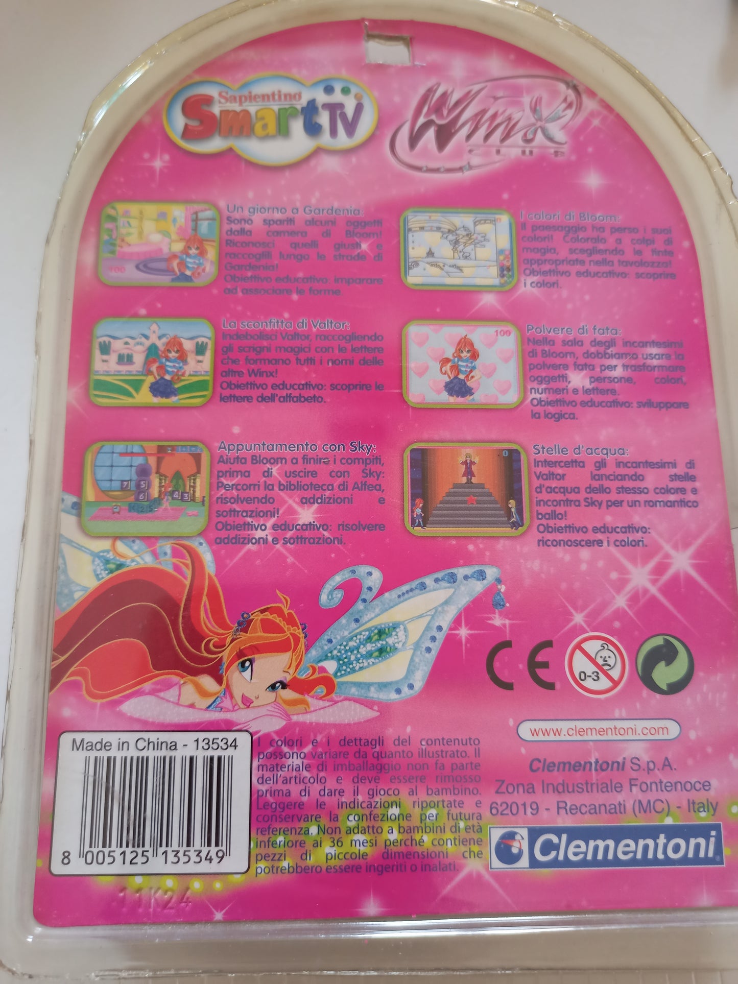 Winx Bloom Sapientino Smart Clementoni game, New