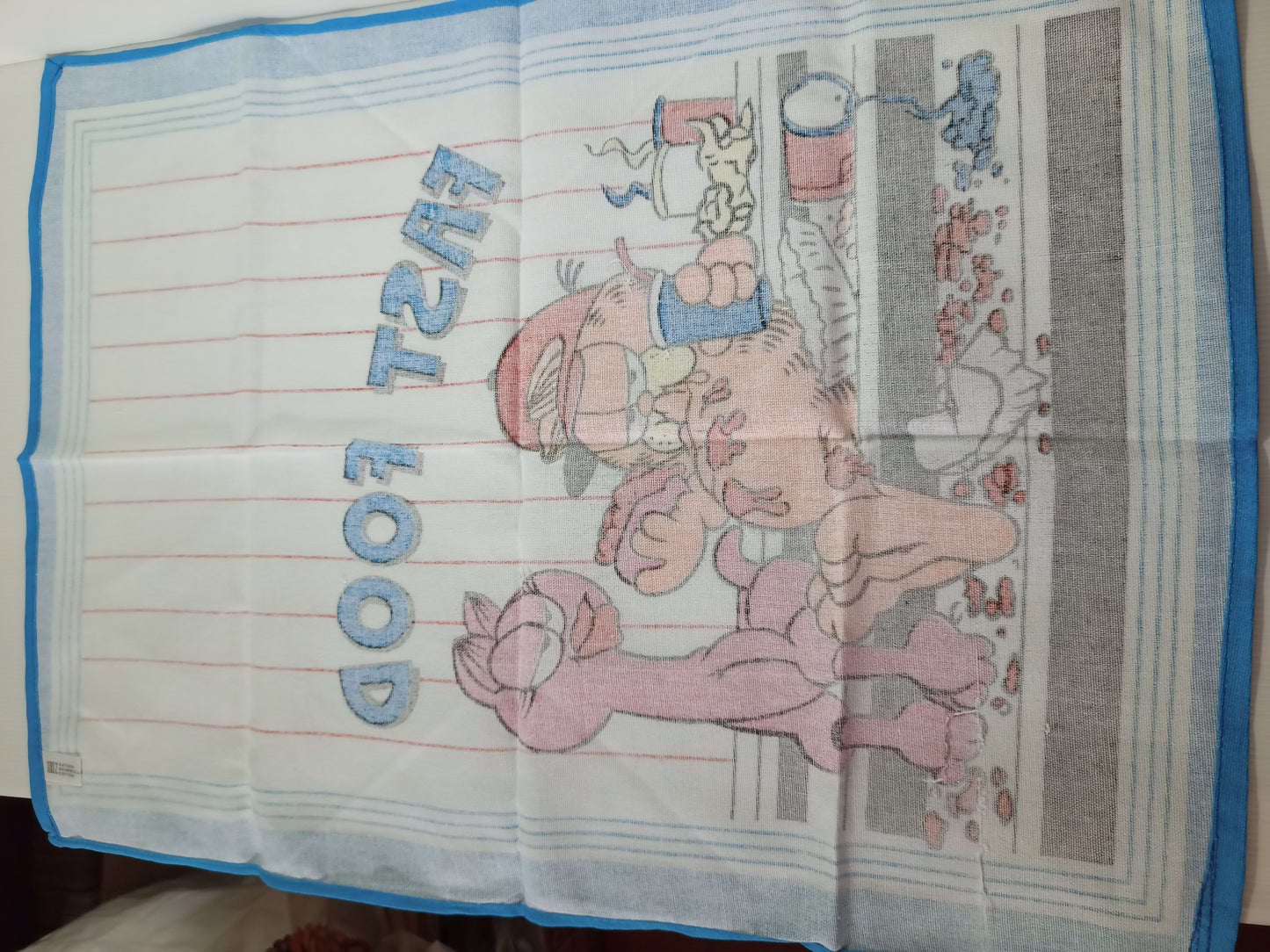 Garfield tea towel, original from the 70s