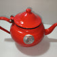 Enamelled metal teapot, Made in Romania, 1970s