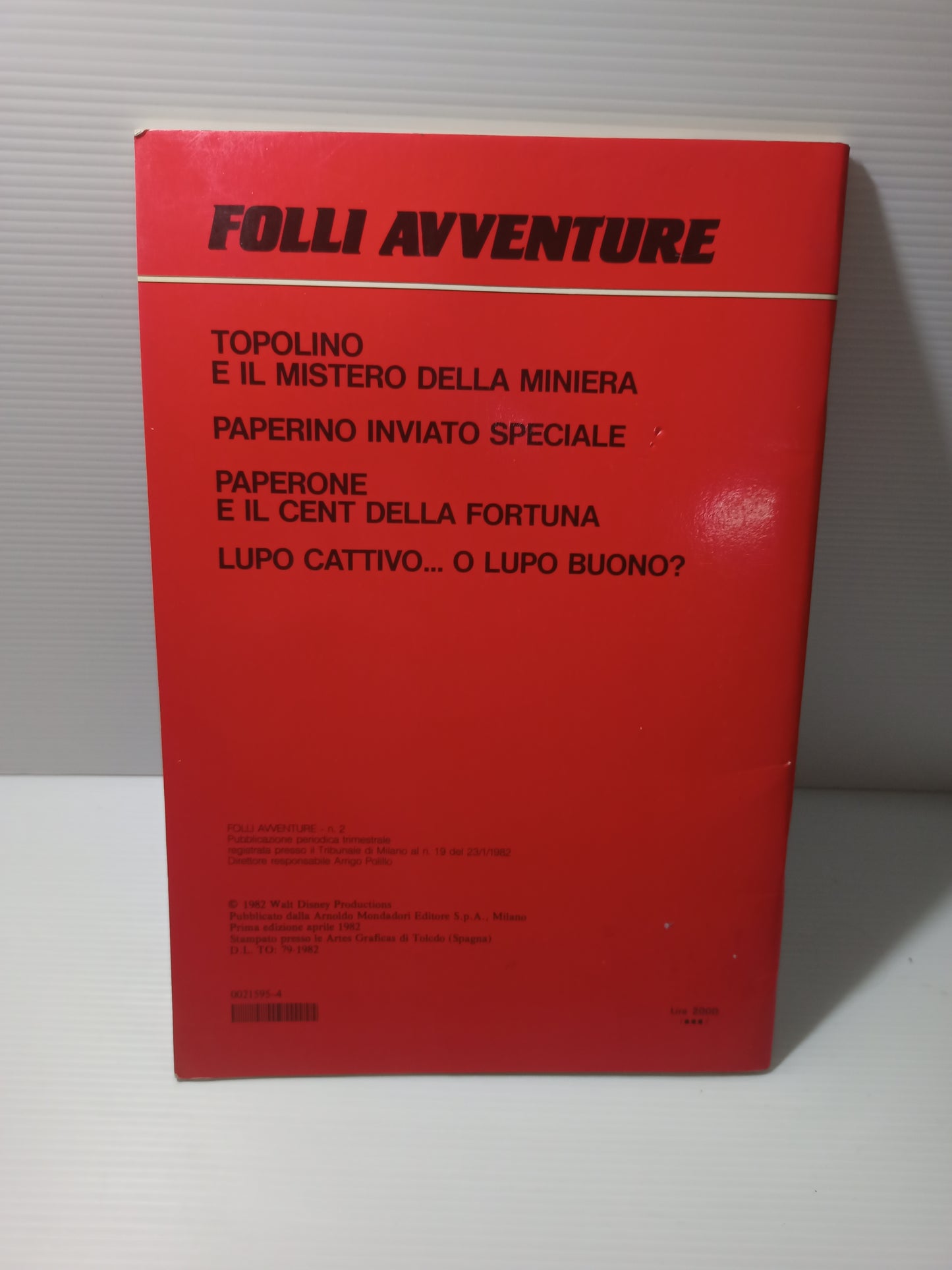 Libro Paperino Inviato Speciale, Il Melograno 1982