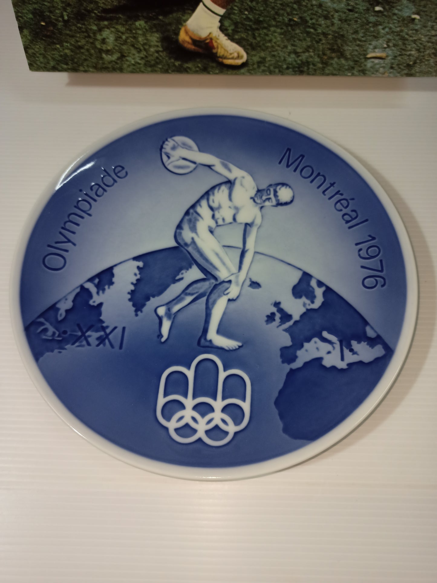 Royal Copenhagen 1976 Montreal Olympics plate with box