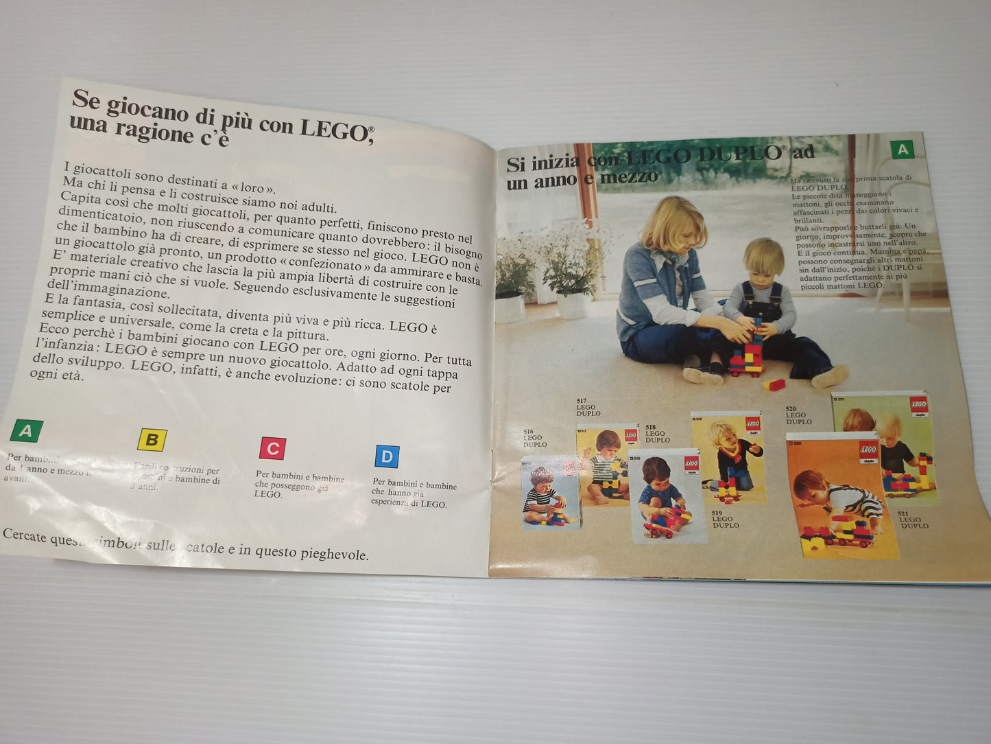 Depliant Pubblicitario Lego, originale anni 70