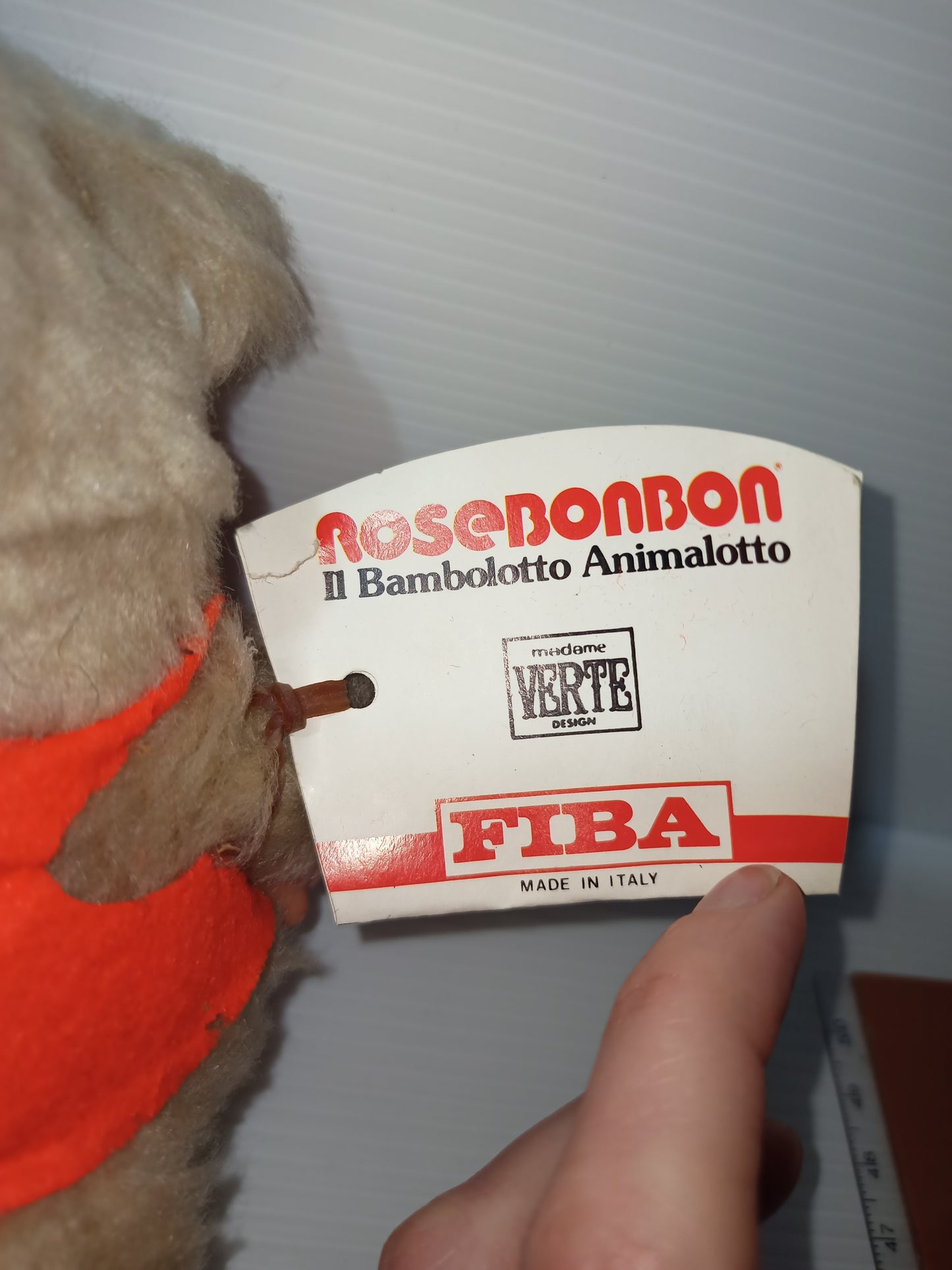 Peluche Fibalotti Rosebonbon anni 80, LEGGI DESCRIZIONE