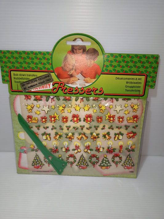 Vintage Christmas decals, Malipiero 80s