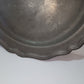 Antique large pewter plate, late 19th century