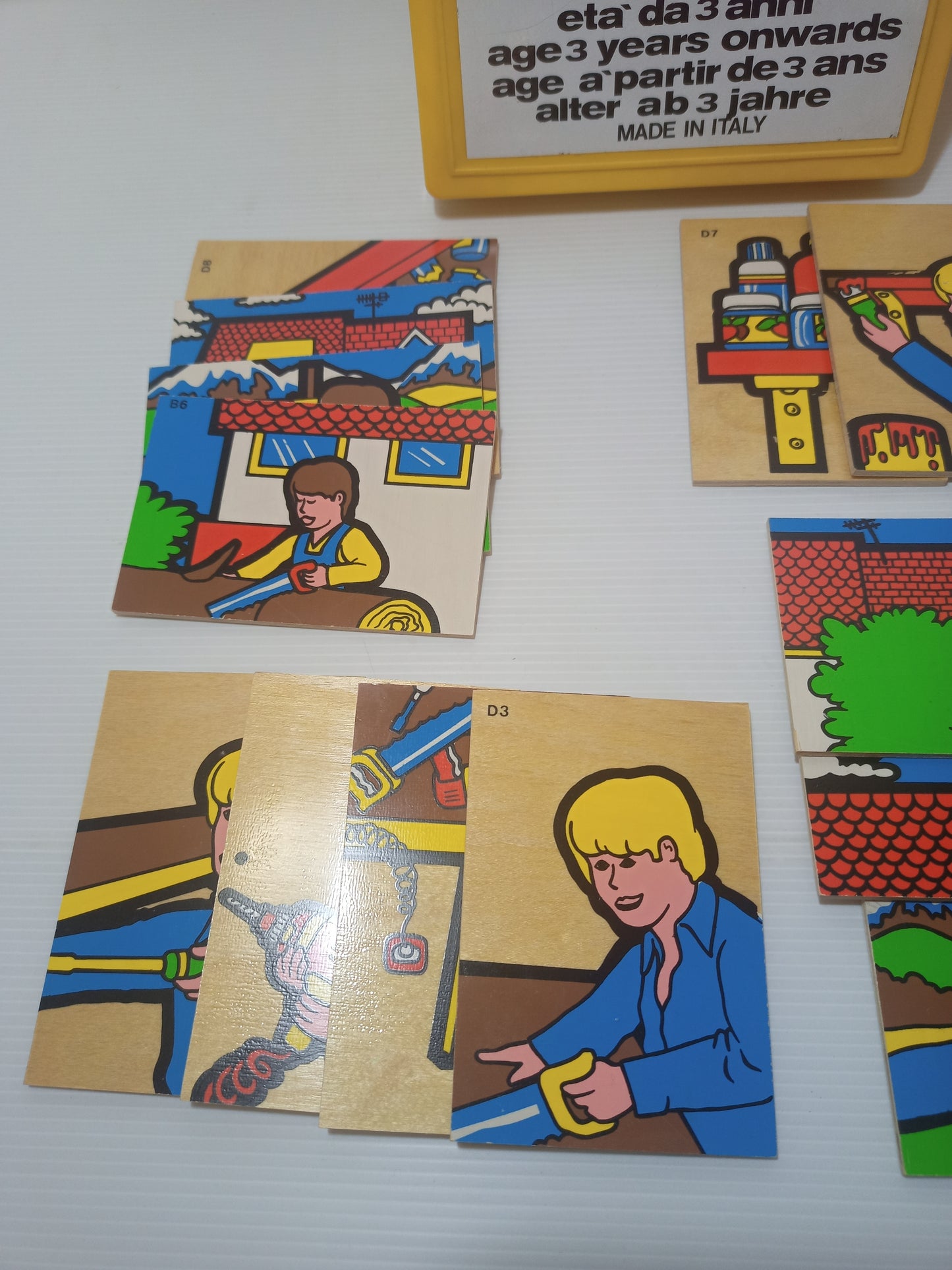 Gioco in legno bambini "Ci ragiono e gioco" anni 70