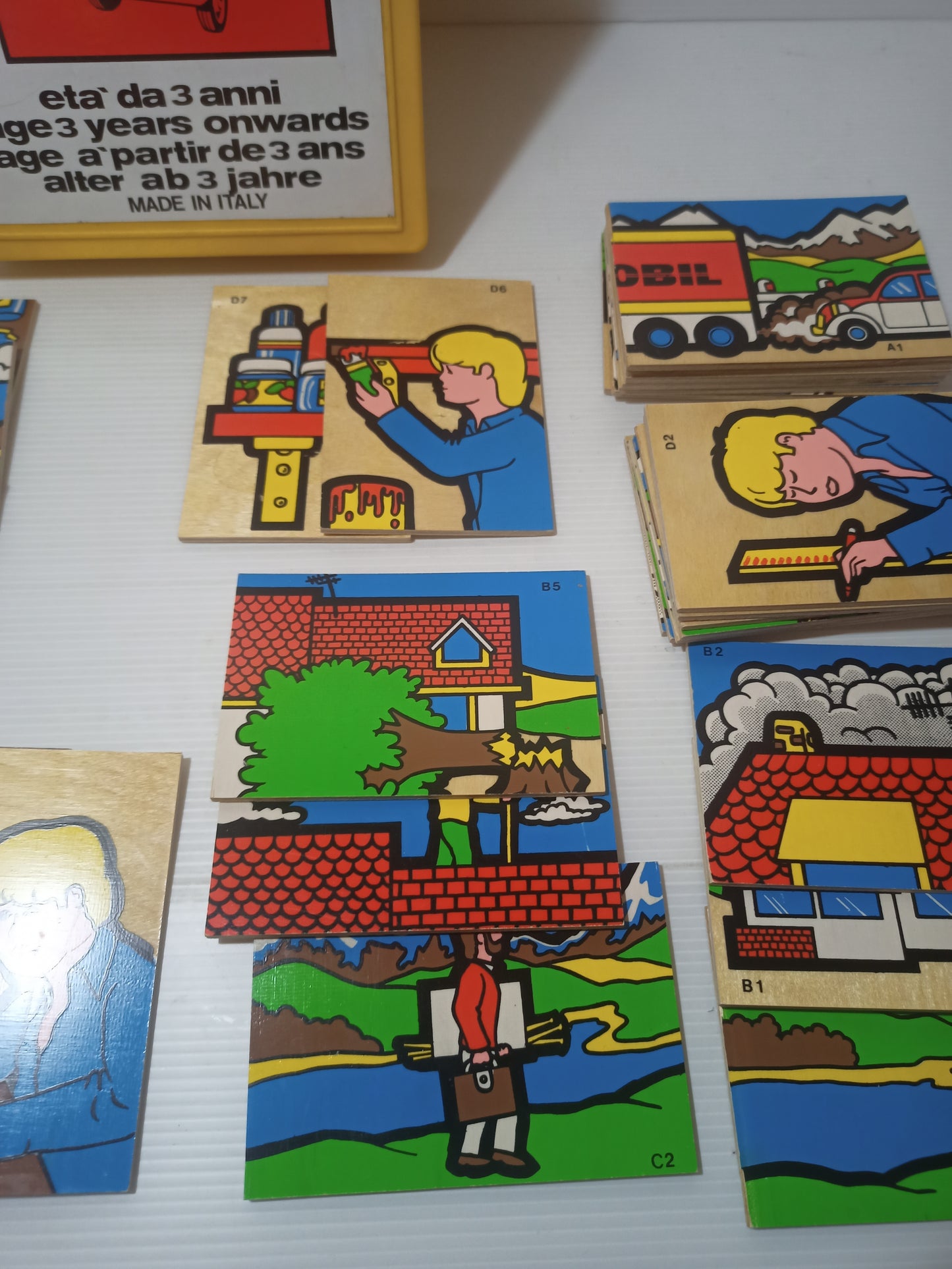 Gioco in legno bambini "Ci ragiono e gioco" anni 70