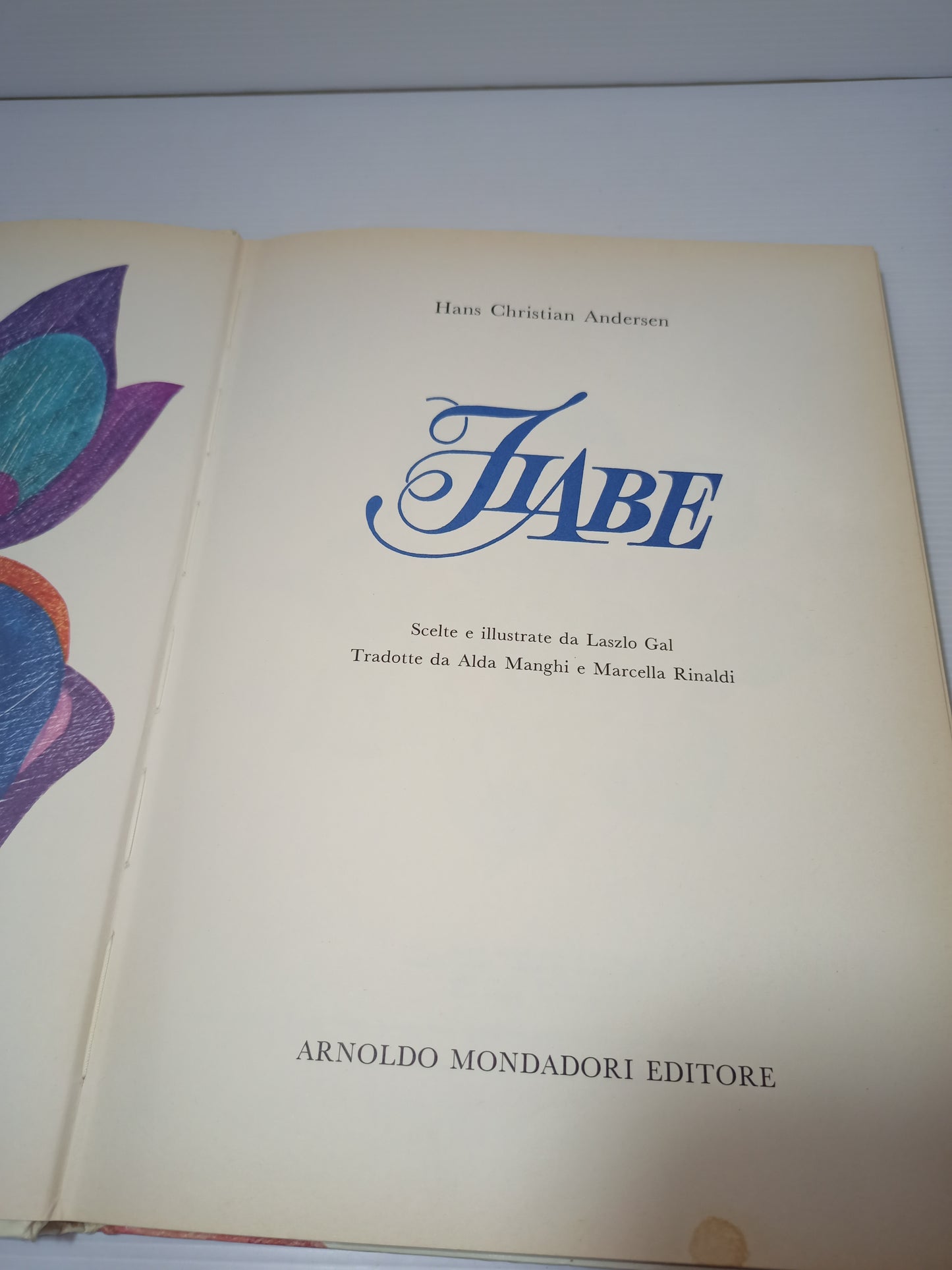 Libro Fiabe Di Andersen, Mondadori Terza edizione 1976