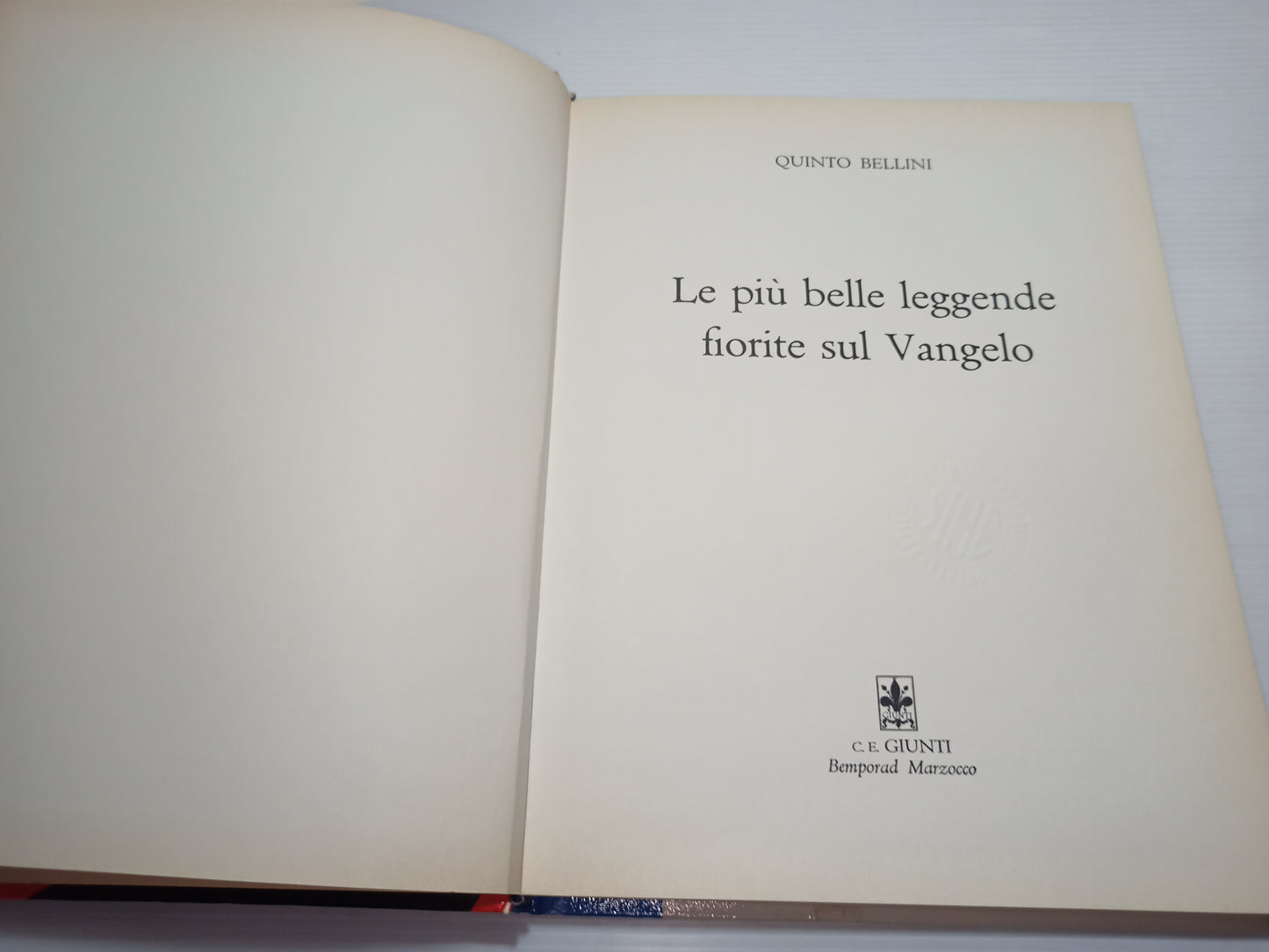 Libro Le Più Belle Leggende Fiorite Sul Vangelo, Giunti 1968