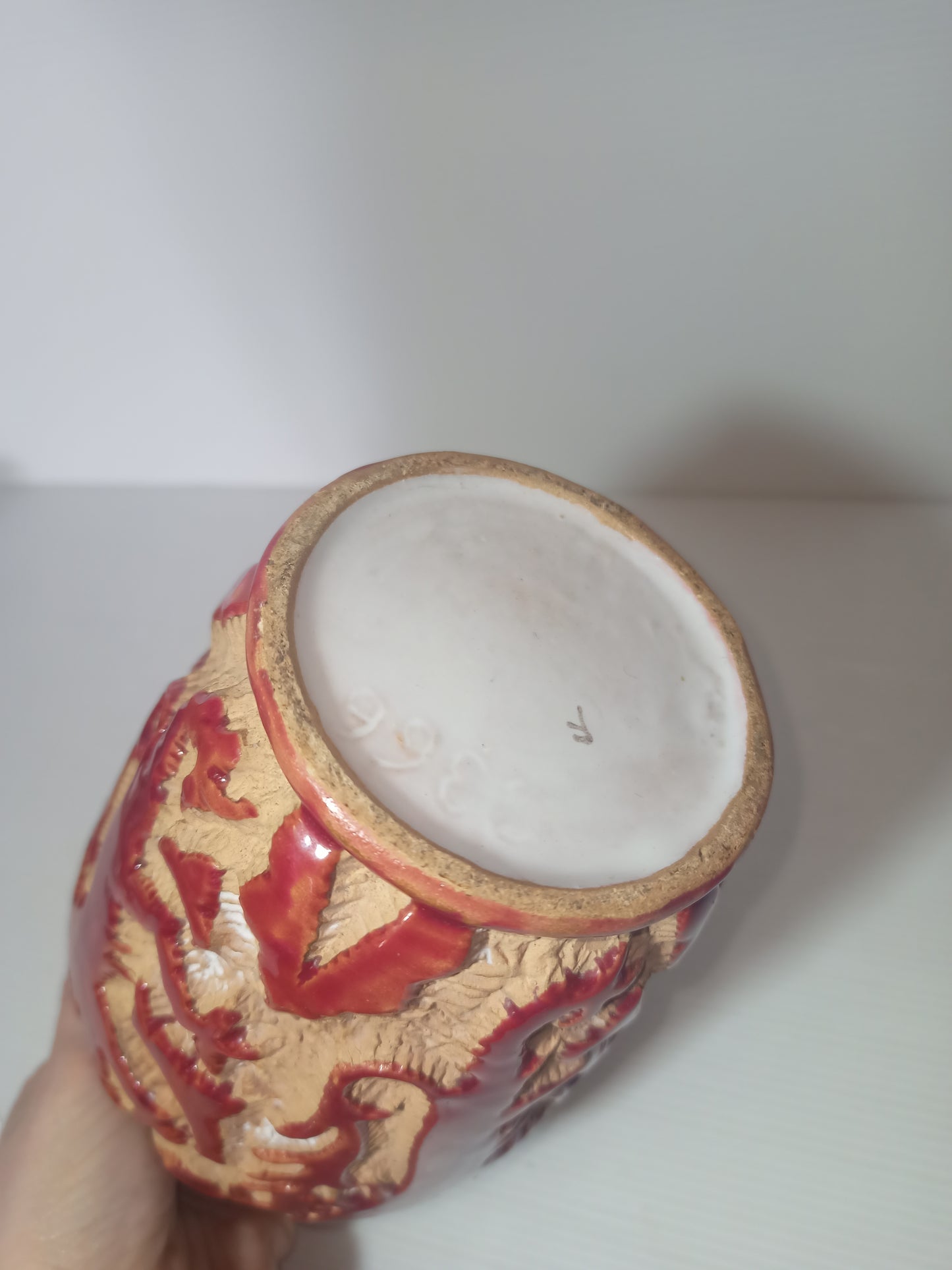 Vaso in ceramica smaltata Egisto Fantechi anni 20-30