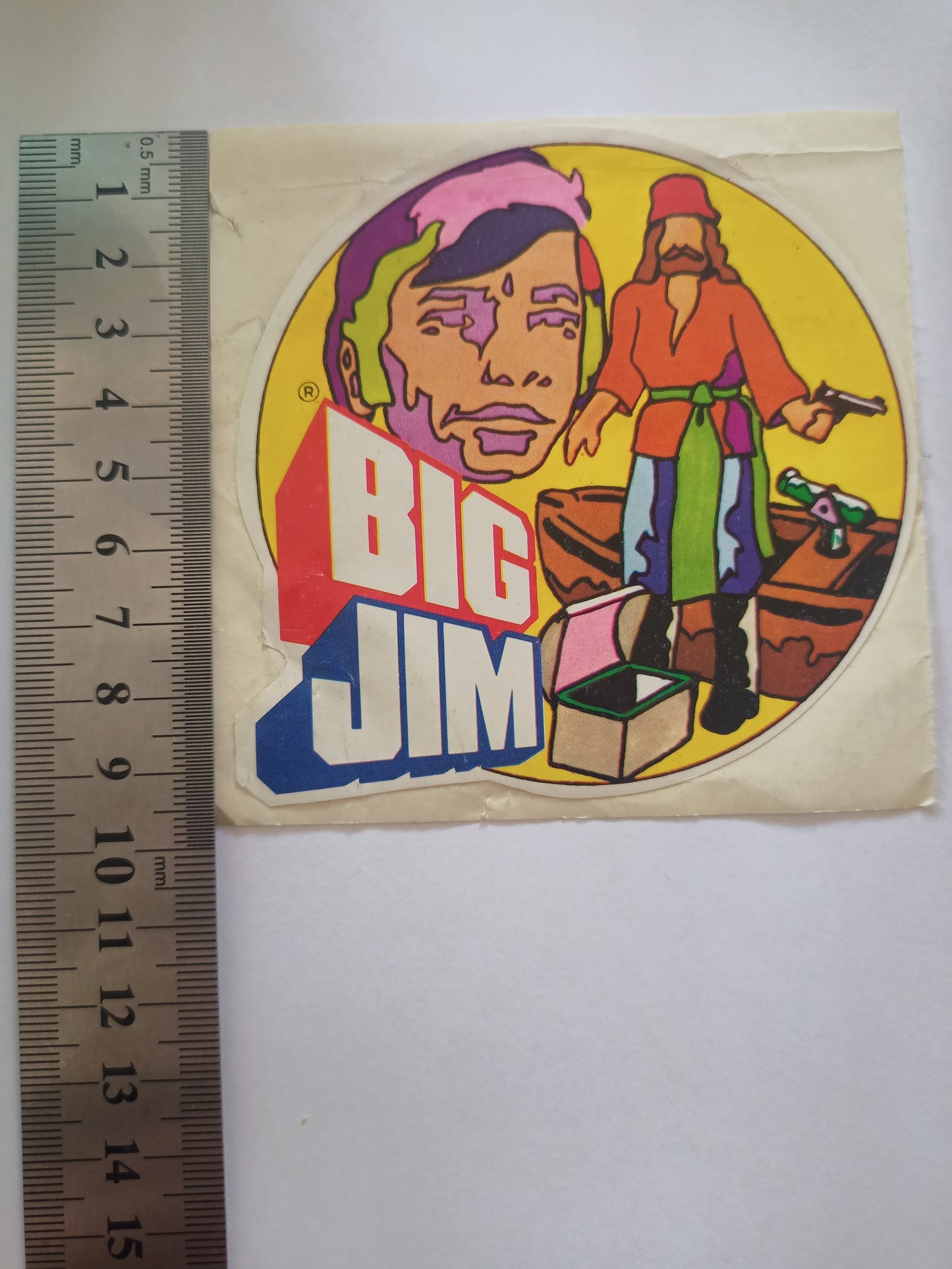 Adesivo Big Jim Anni 80 LEGGI DESCRIZIONE