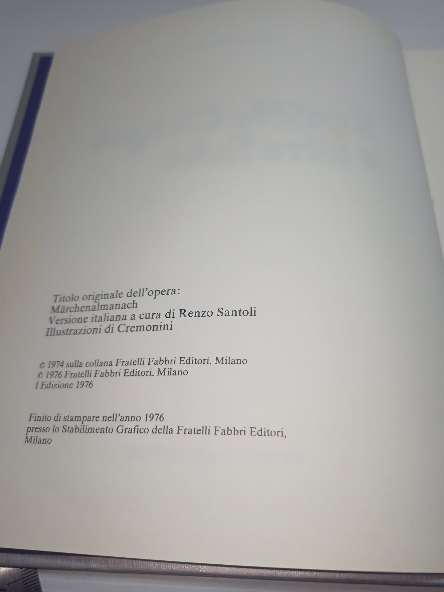 Libro Il Califfo Cicogna e altre fiabe, Fabbri Editori 1976