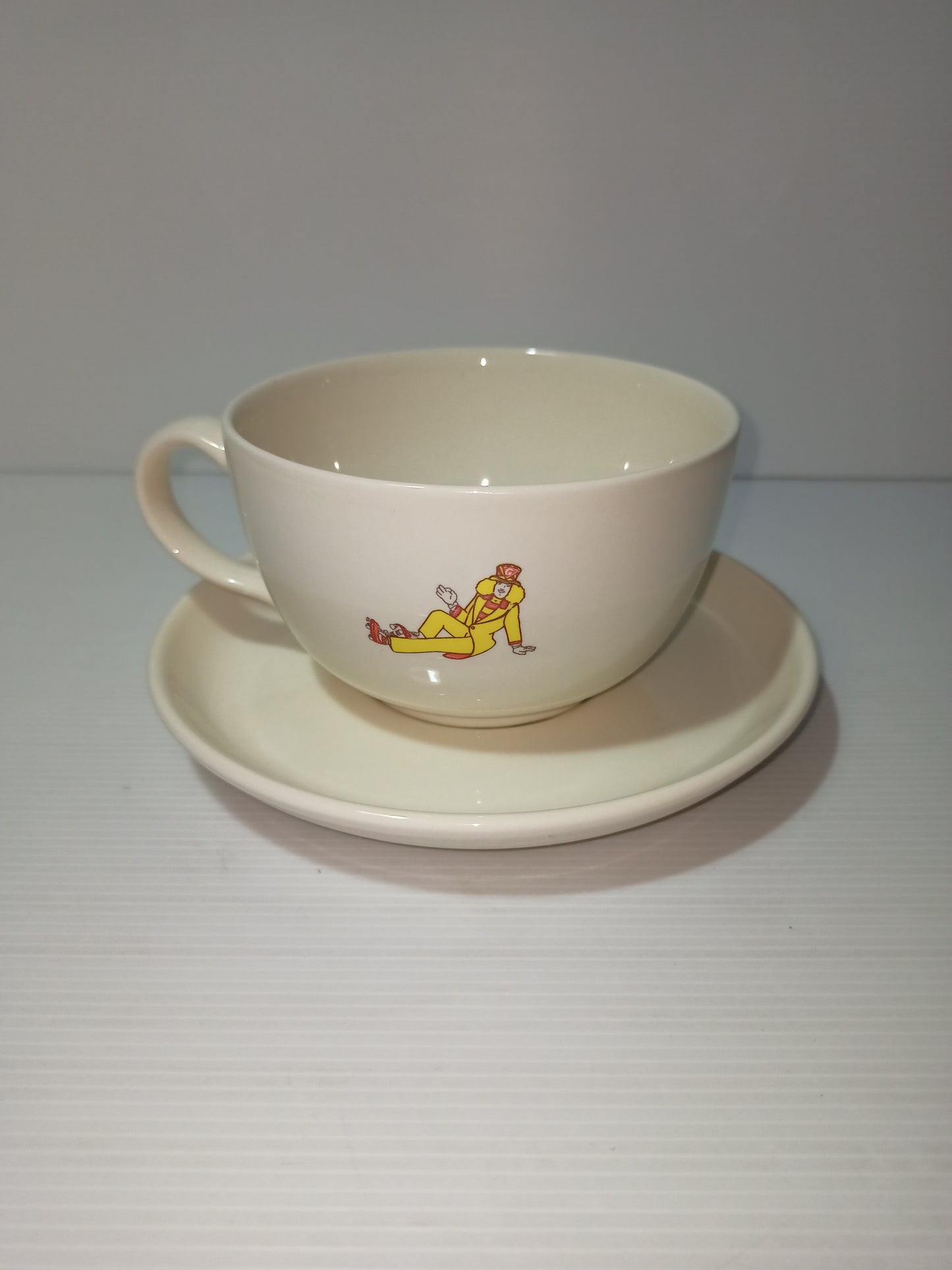 Tazza colazione con piattino Galbusera vintage